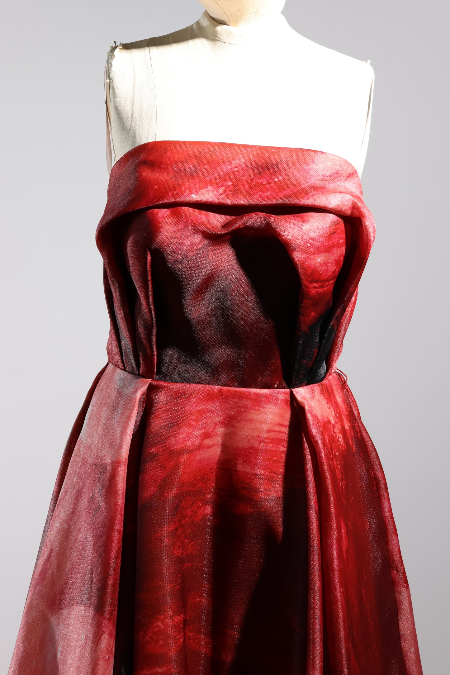Gatti Nolli Strapless Gown - Wine