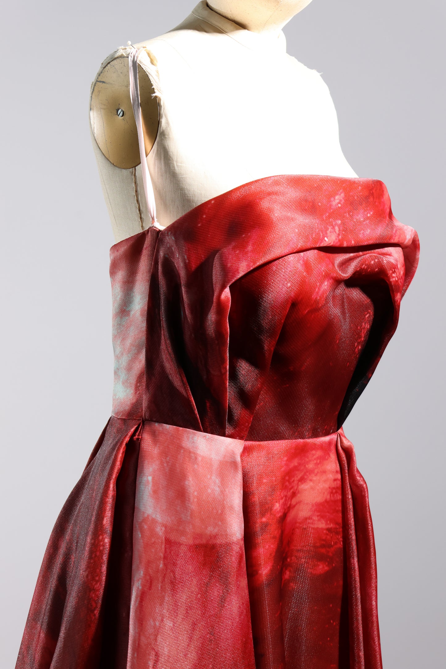Gatti Nolli Strapless Gown - Wine