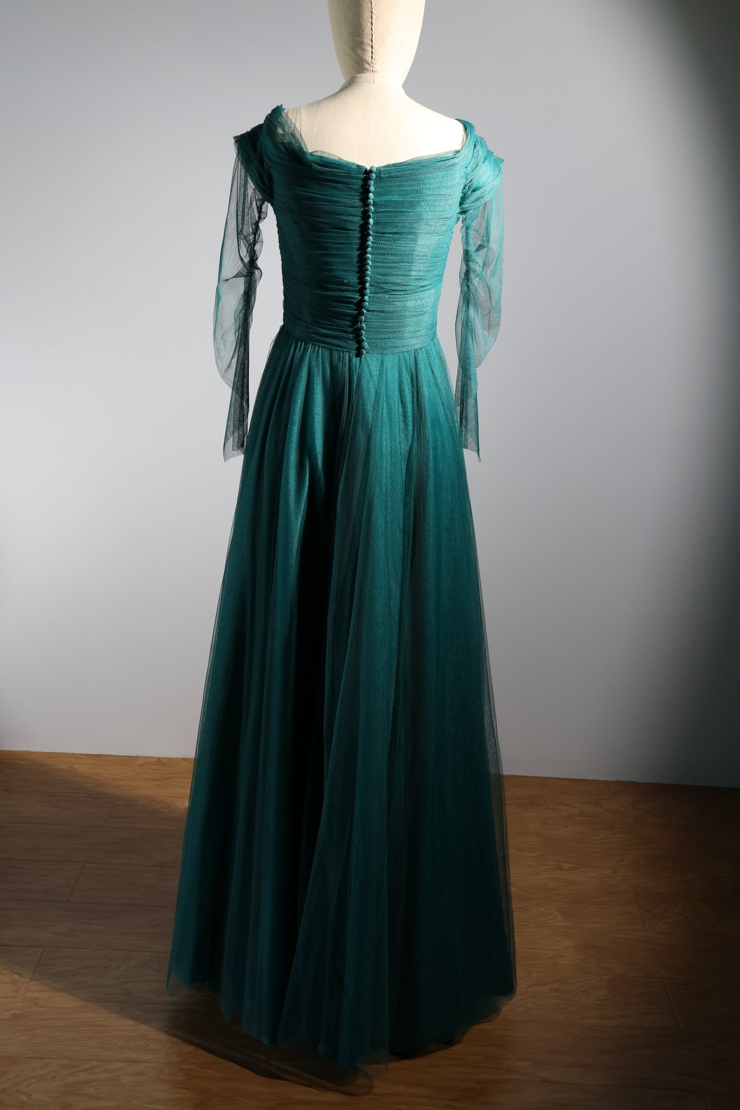Gatti Nolli Tulle Evening Gown - Green