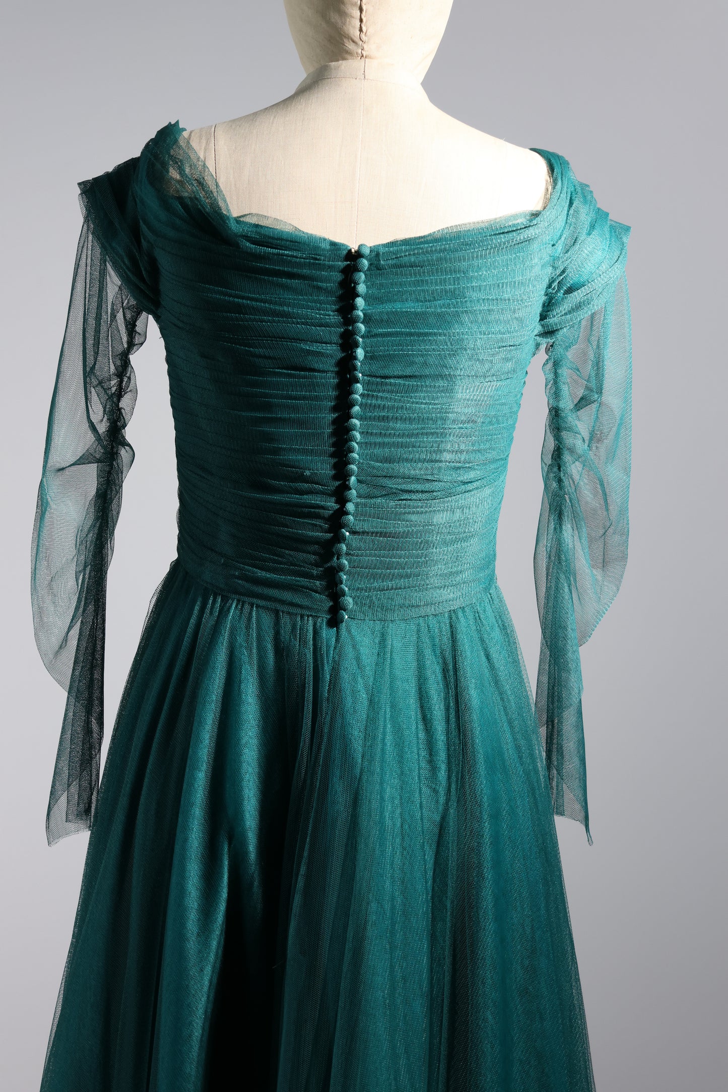 Gatti Nolli Tulle Evening Gown - Green