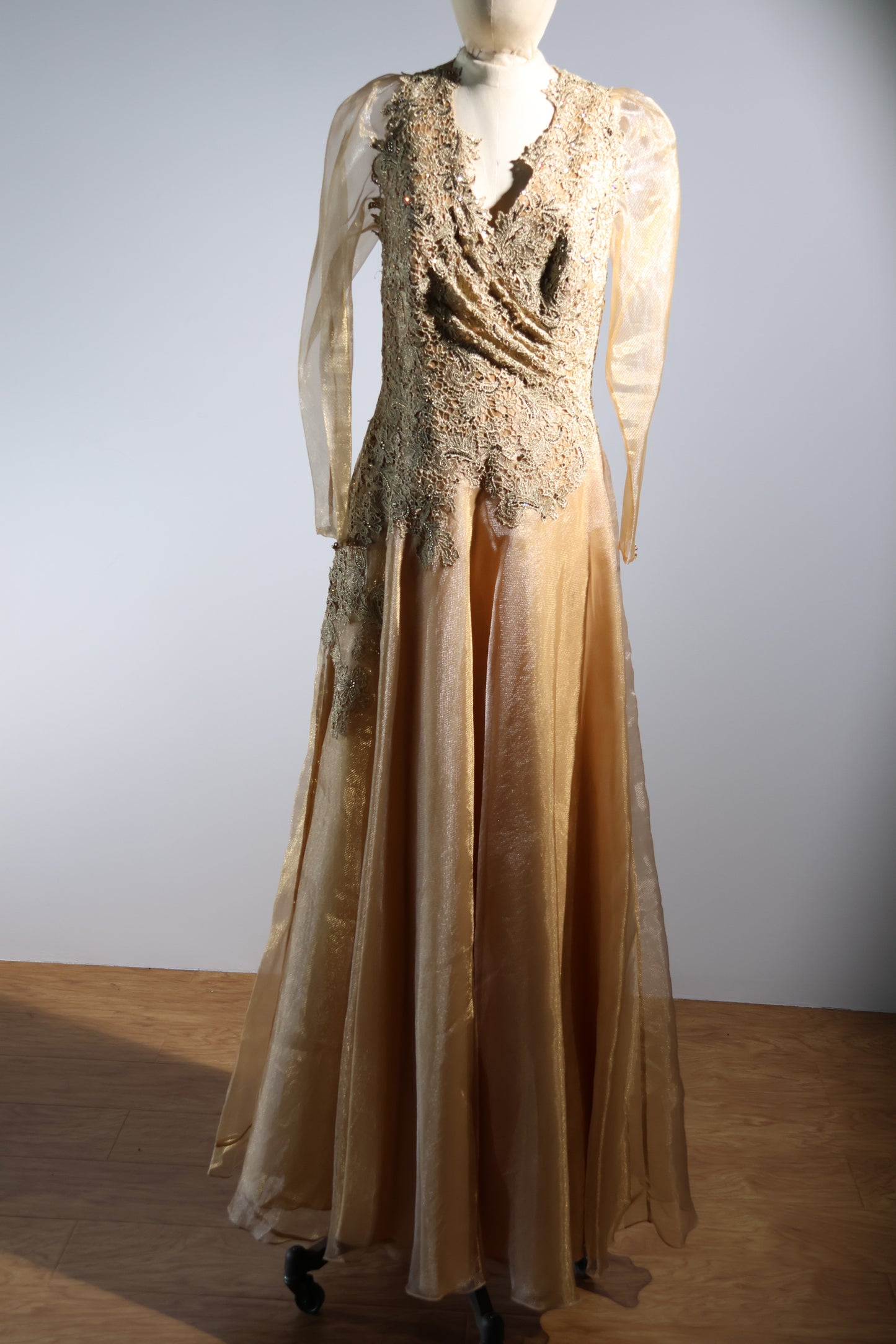 Gatti Nolli Evening Dress - Gold / Nude