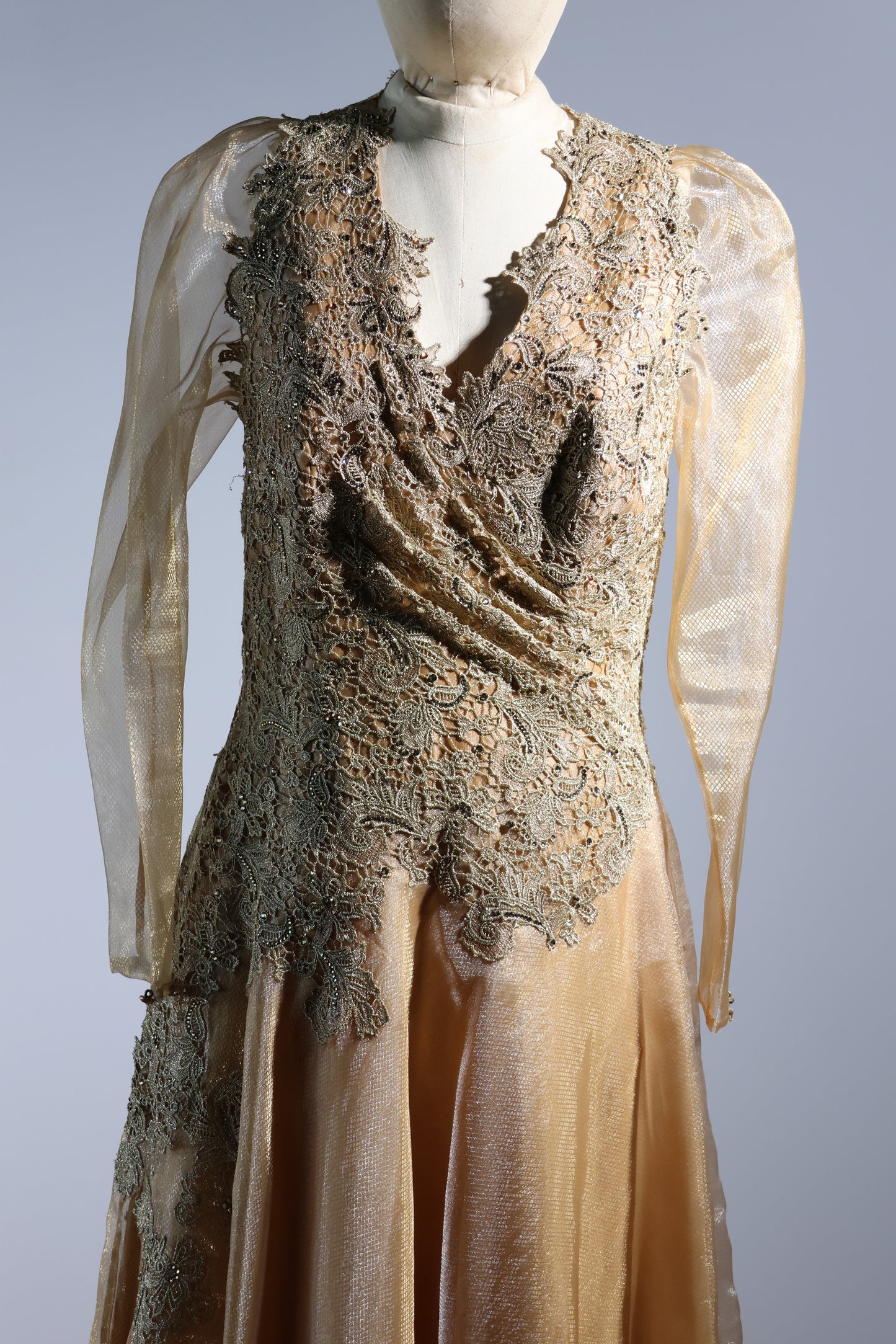 Gatti Nolli Evening Dress - Gold / Nude