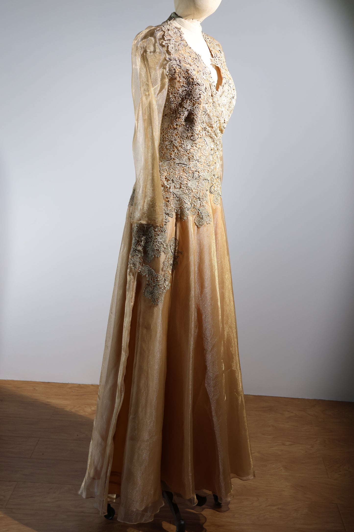 Gatti Nolli Evening Dress - Gold / Nude