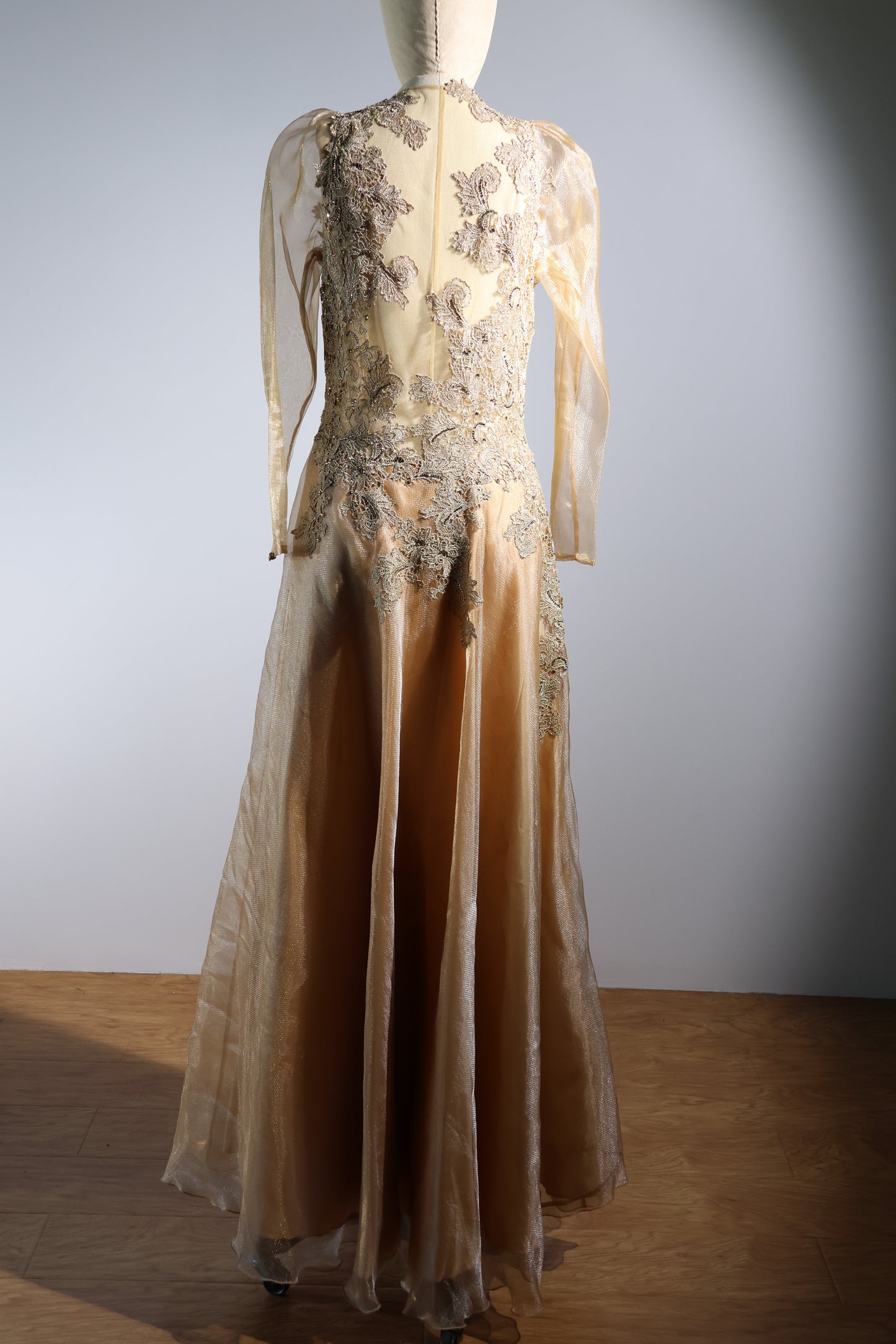 Gatti Nolli Evening Dress - Gold / Nude