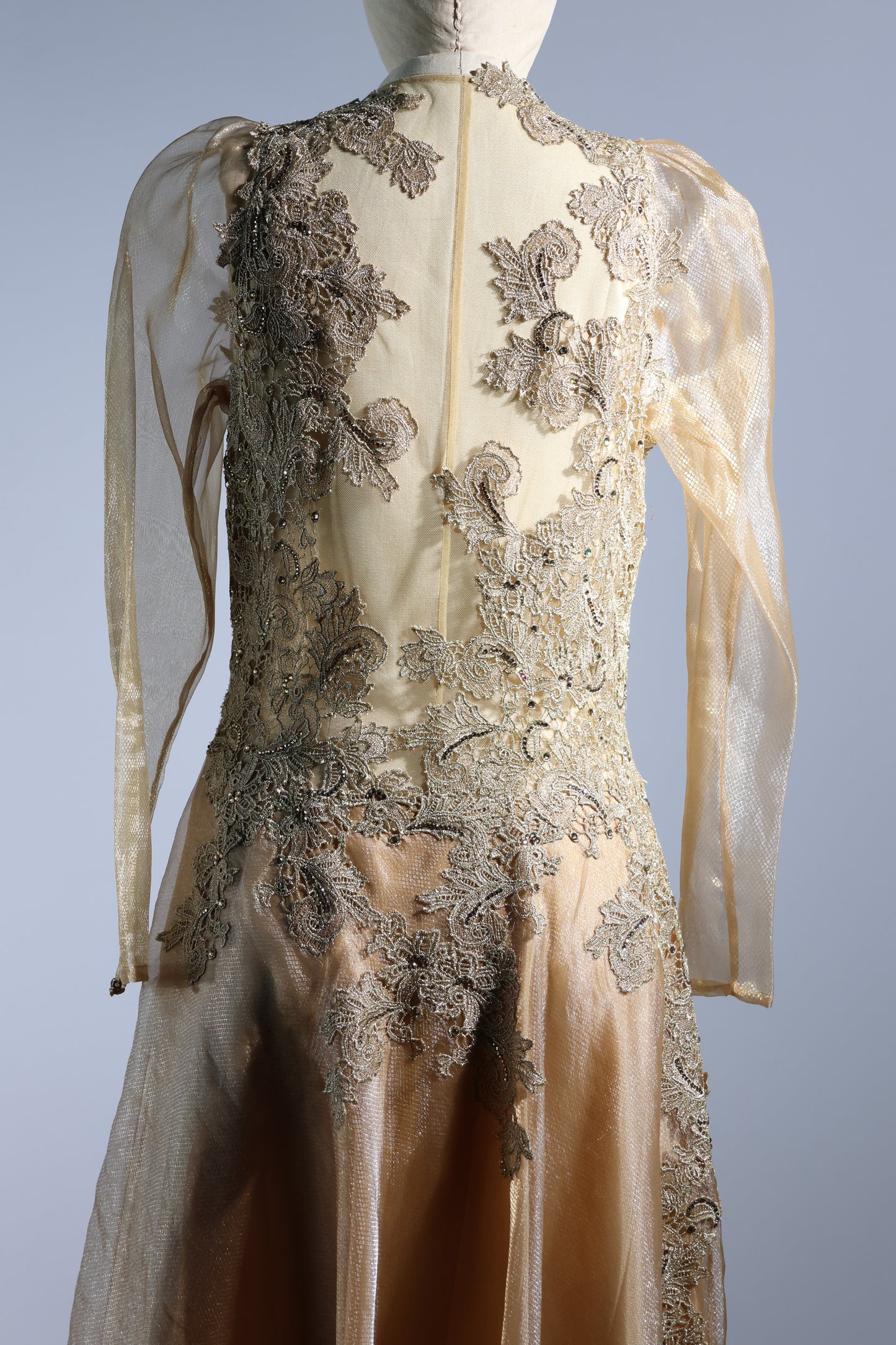 Gatti Nolli Evening Dress - Gold / Nude