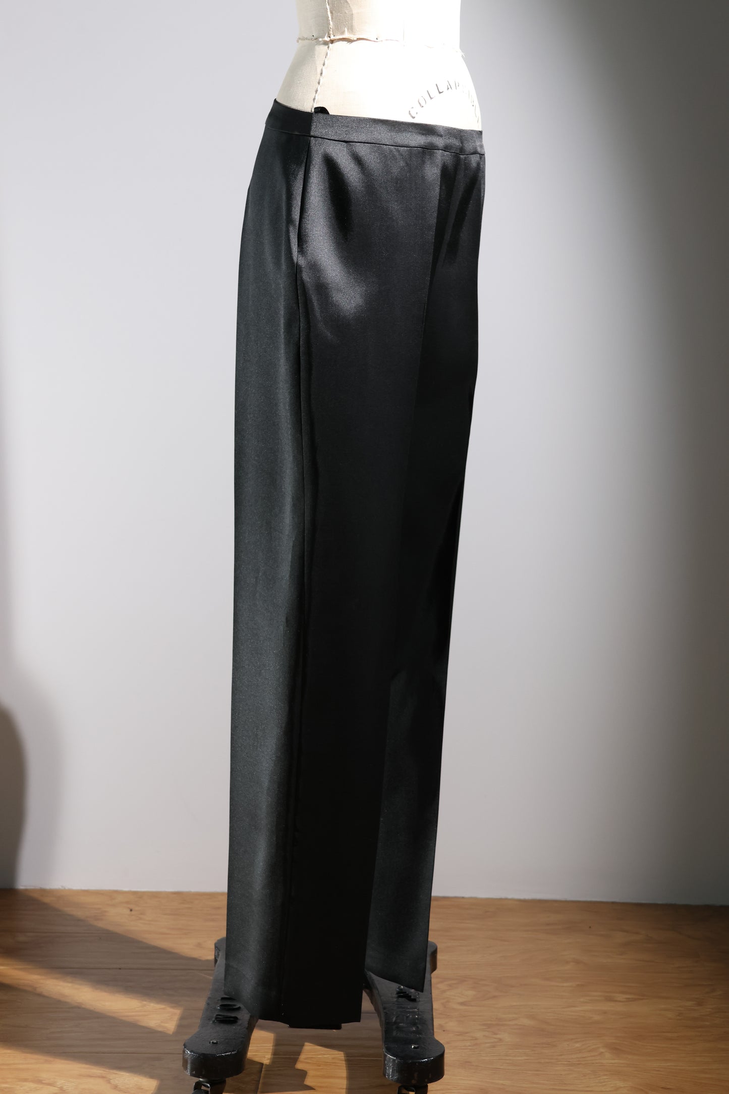 Gatti Nolli 100% Silk Trousers - Black