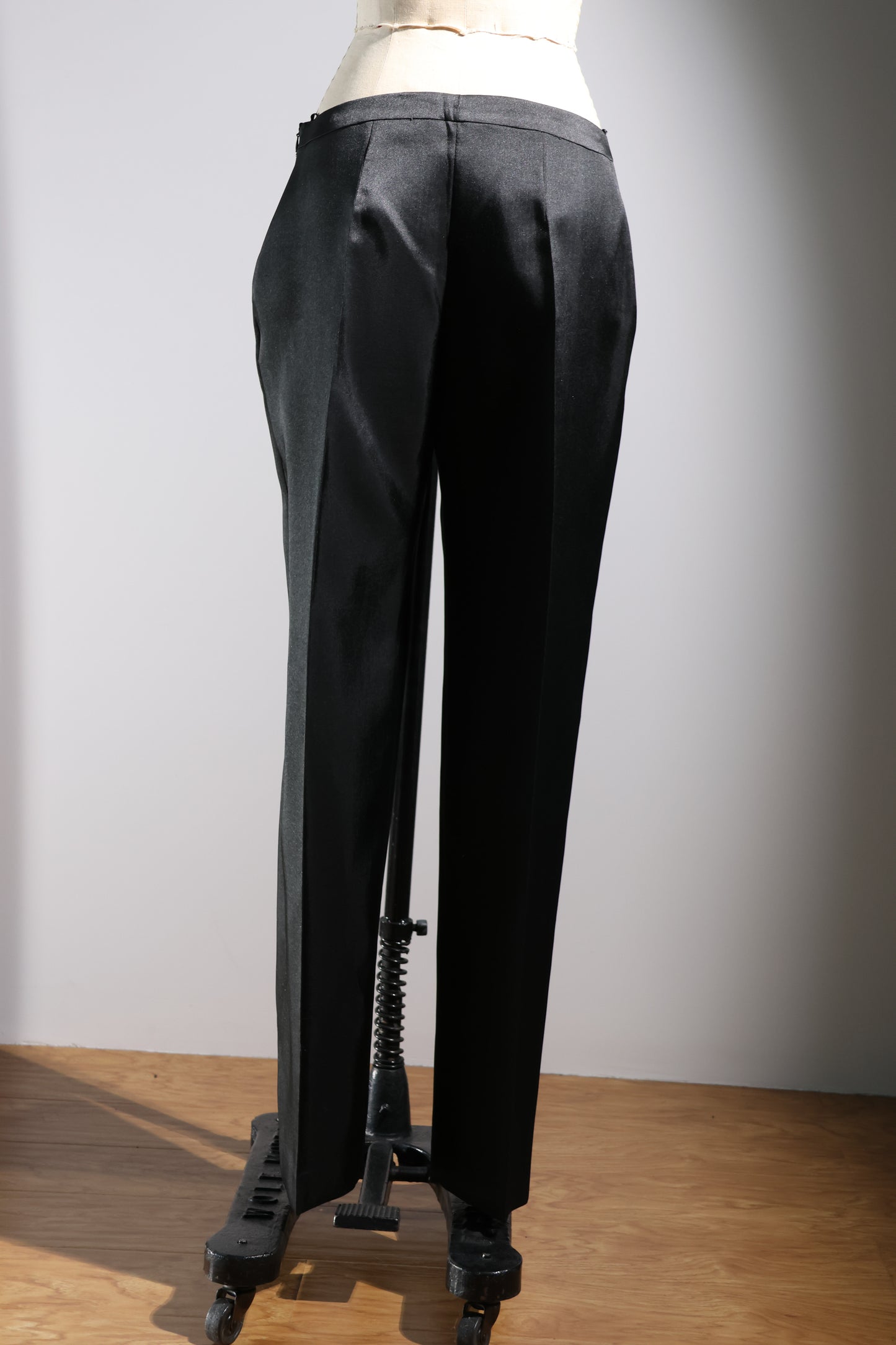 Gatti Nolli 100% Silk Trousers - Black