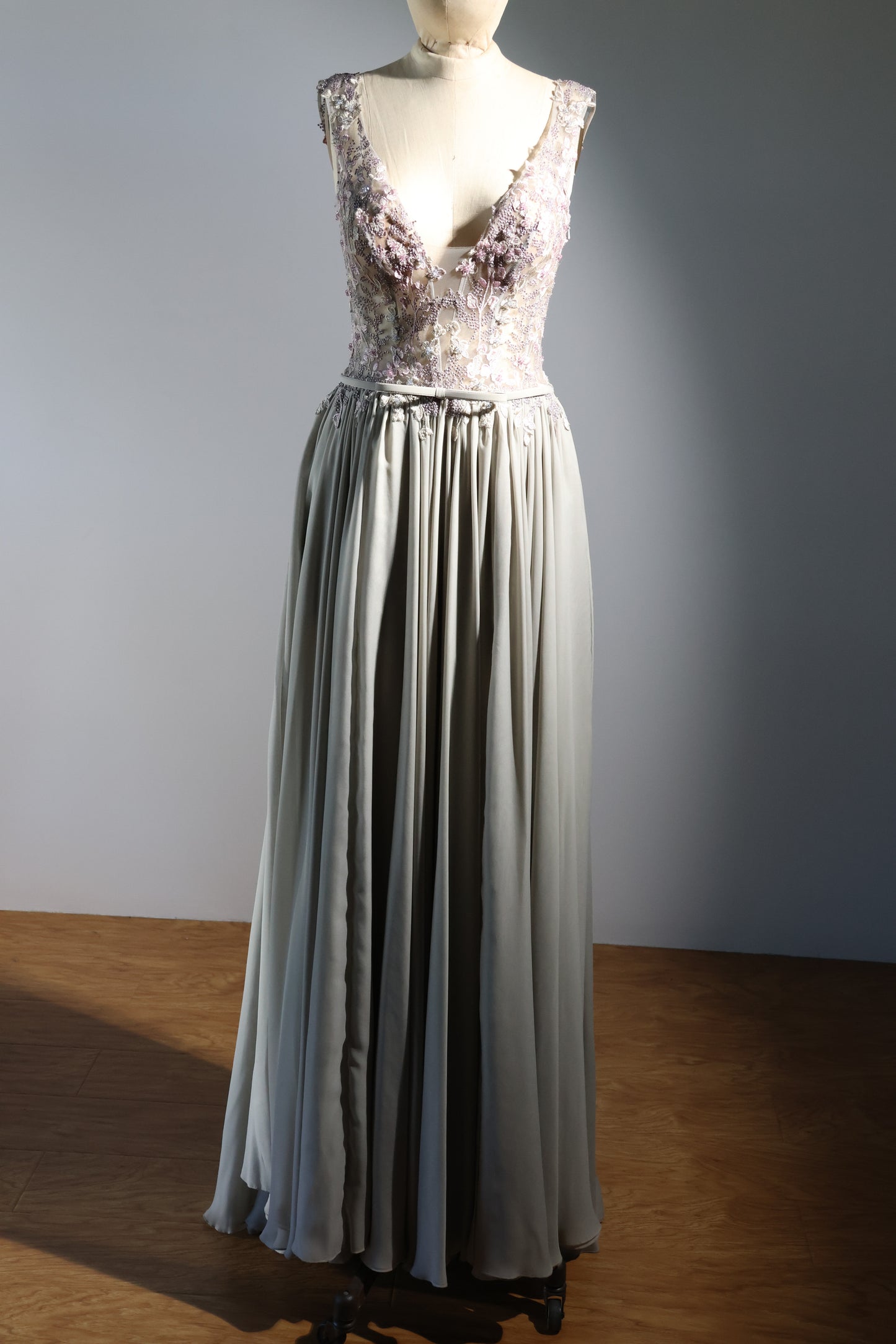 Gatti Nolli Long Gown - Silver