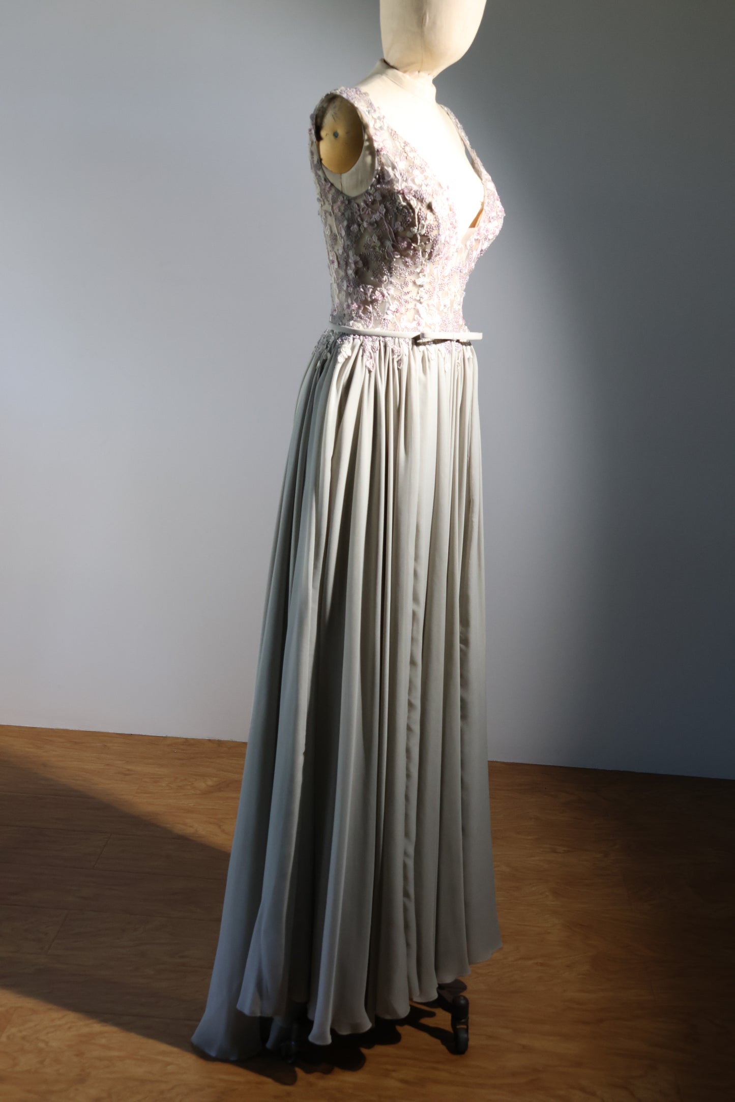 Gatti Nolli Long Gown - Silver