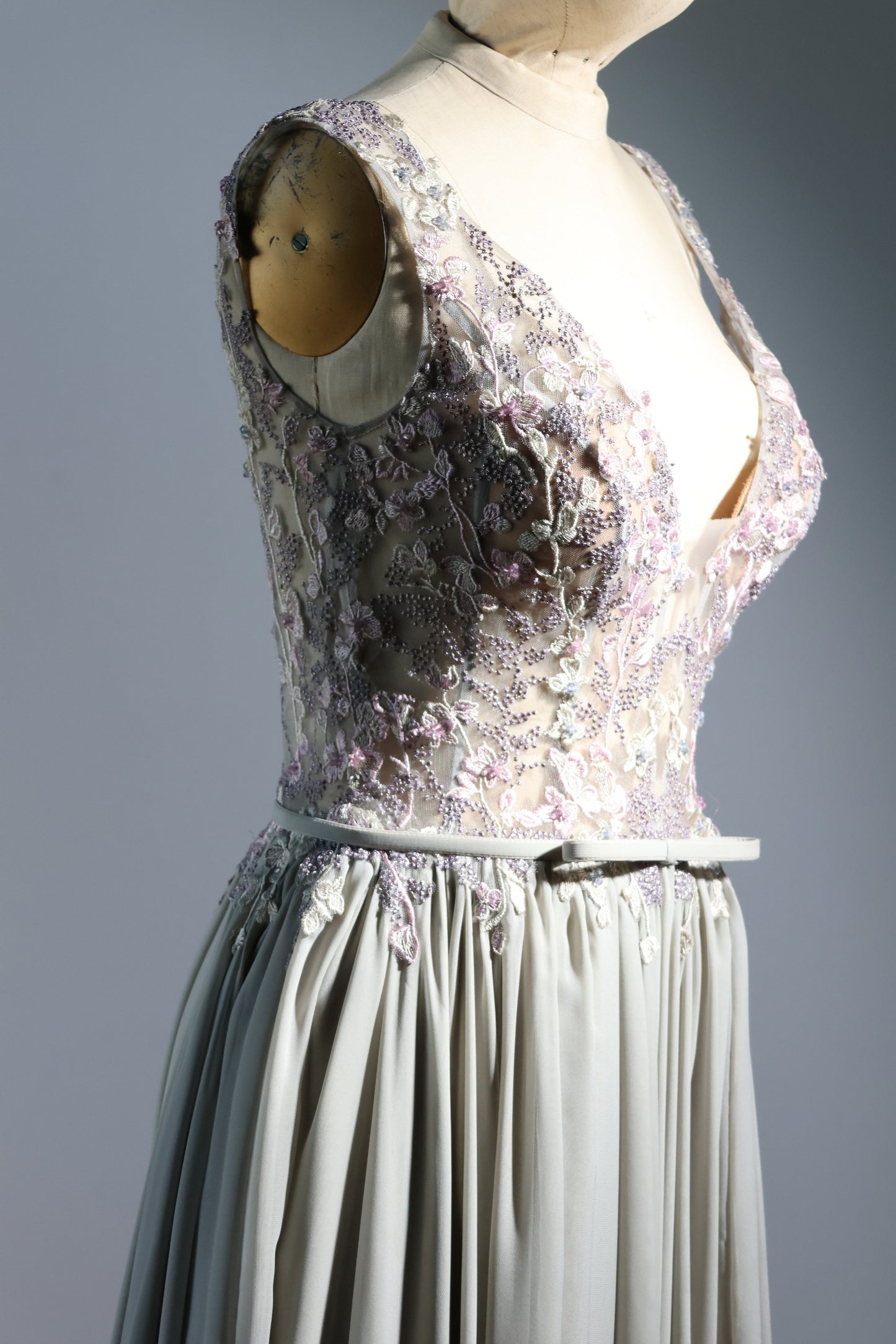Gatti Nolli Long Gown - Silver
