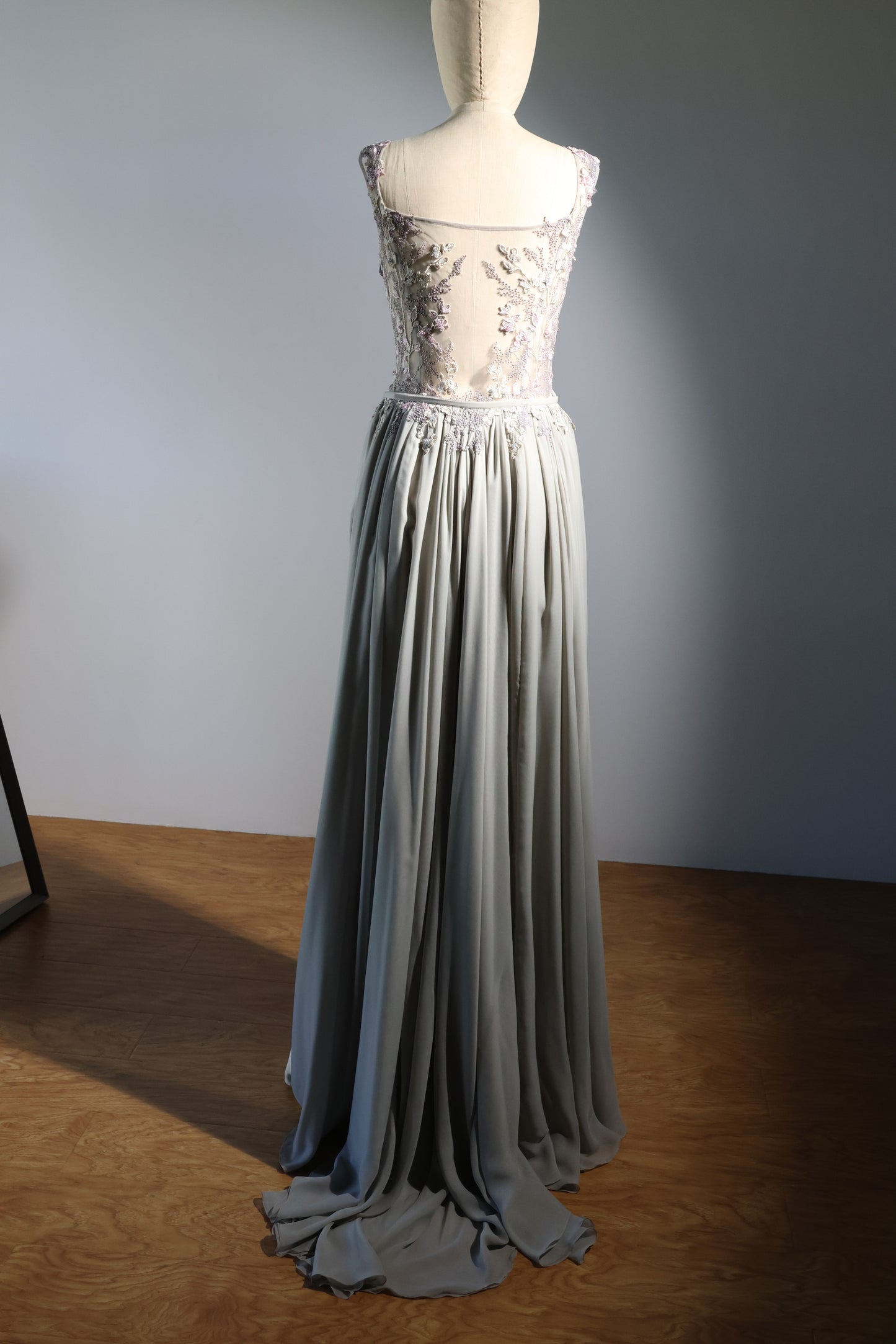 Gatti Nolli Long Gown - Silver