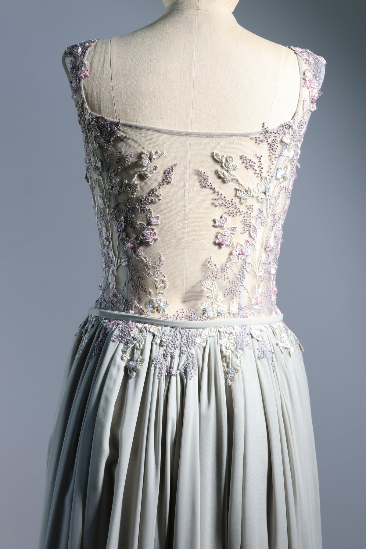 Gatti Nolli Long Gown — Silver