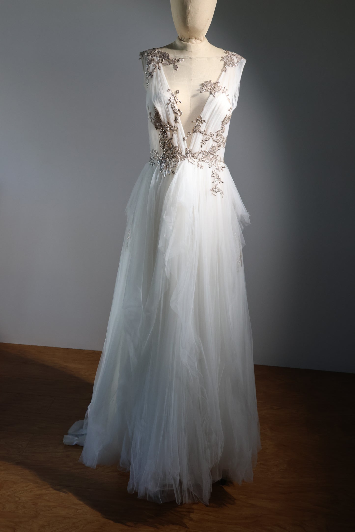 Gatti Nolli Long Tulle Dress - Ivory