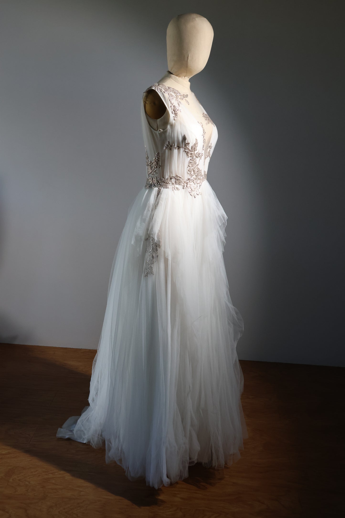 Gatti Nolli Long Tulle Dress - Ivory