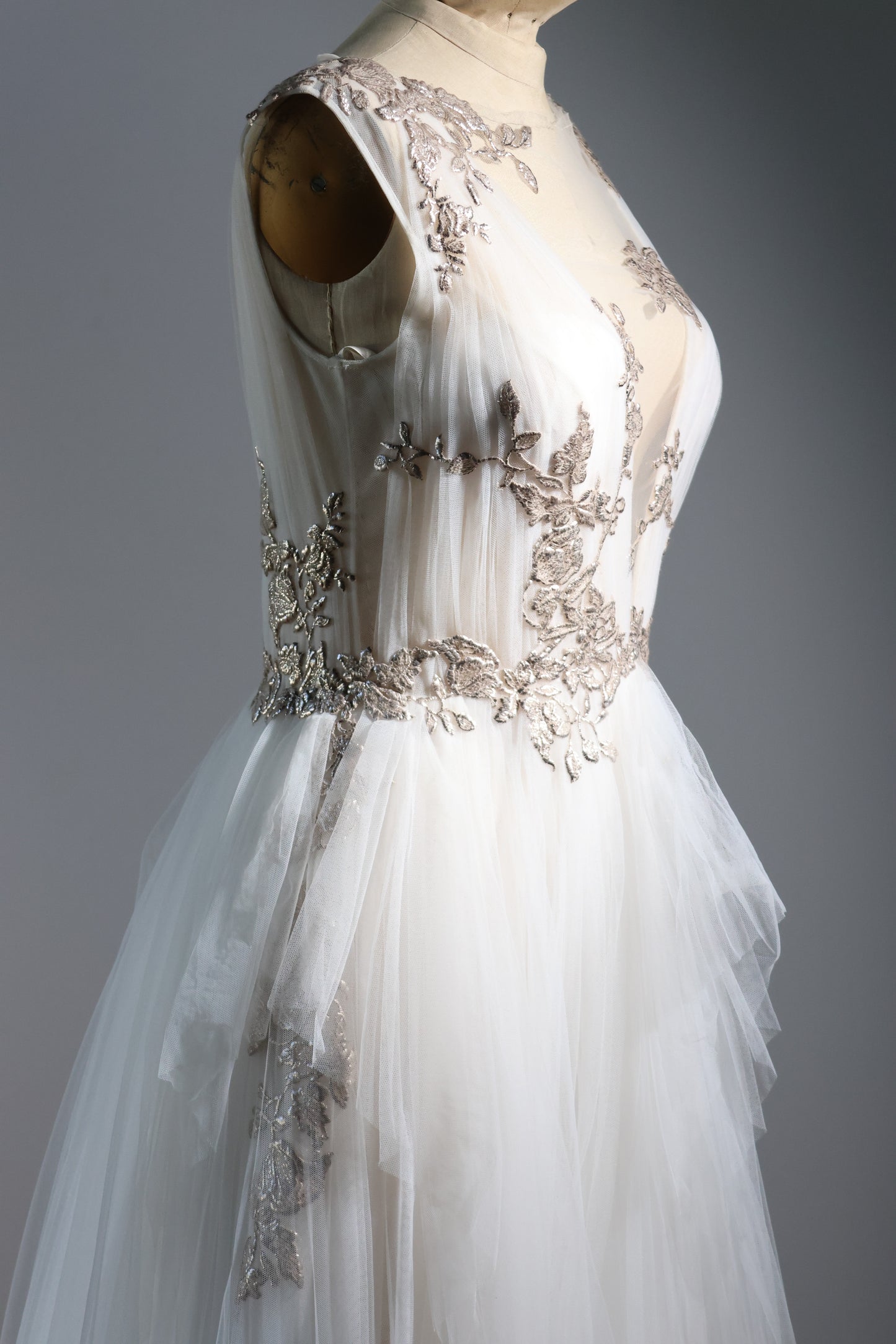 Gatti Nolli Long Tulle Dress - Ivory
