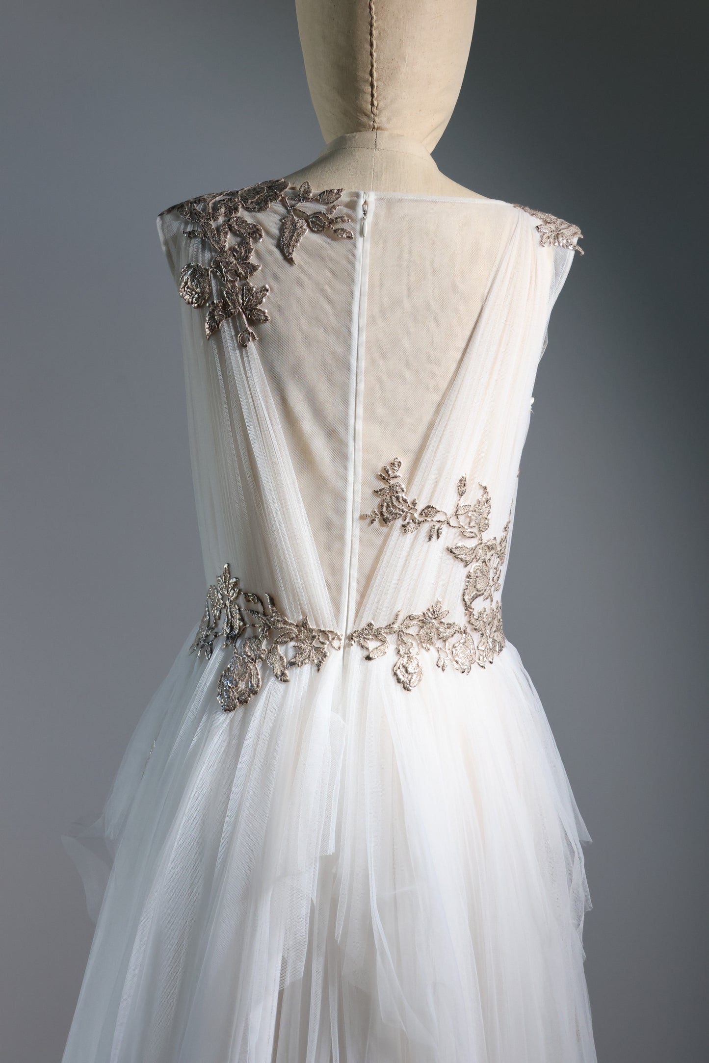 Gatti Nolli Long Tulle Dress - Ivory