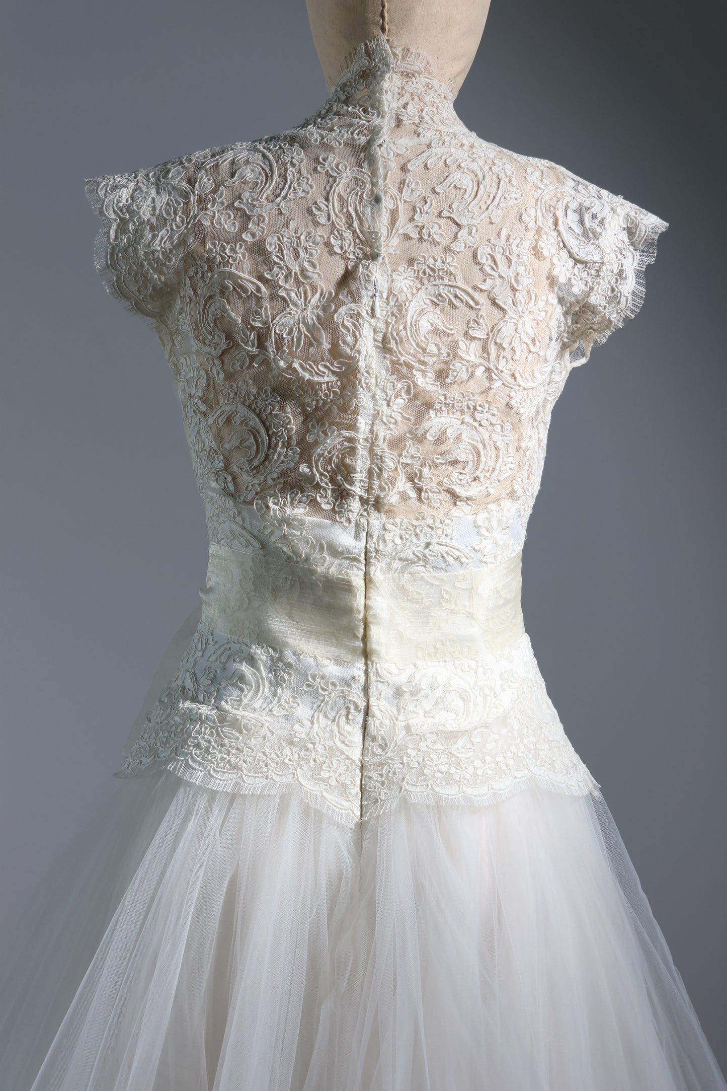 Eavis & Brown Grace Dress Long Silk Tulle - Ivory