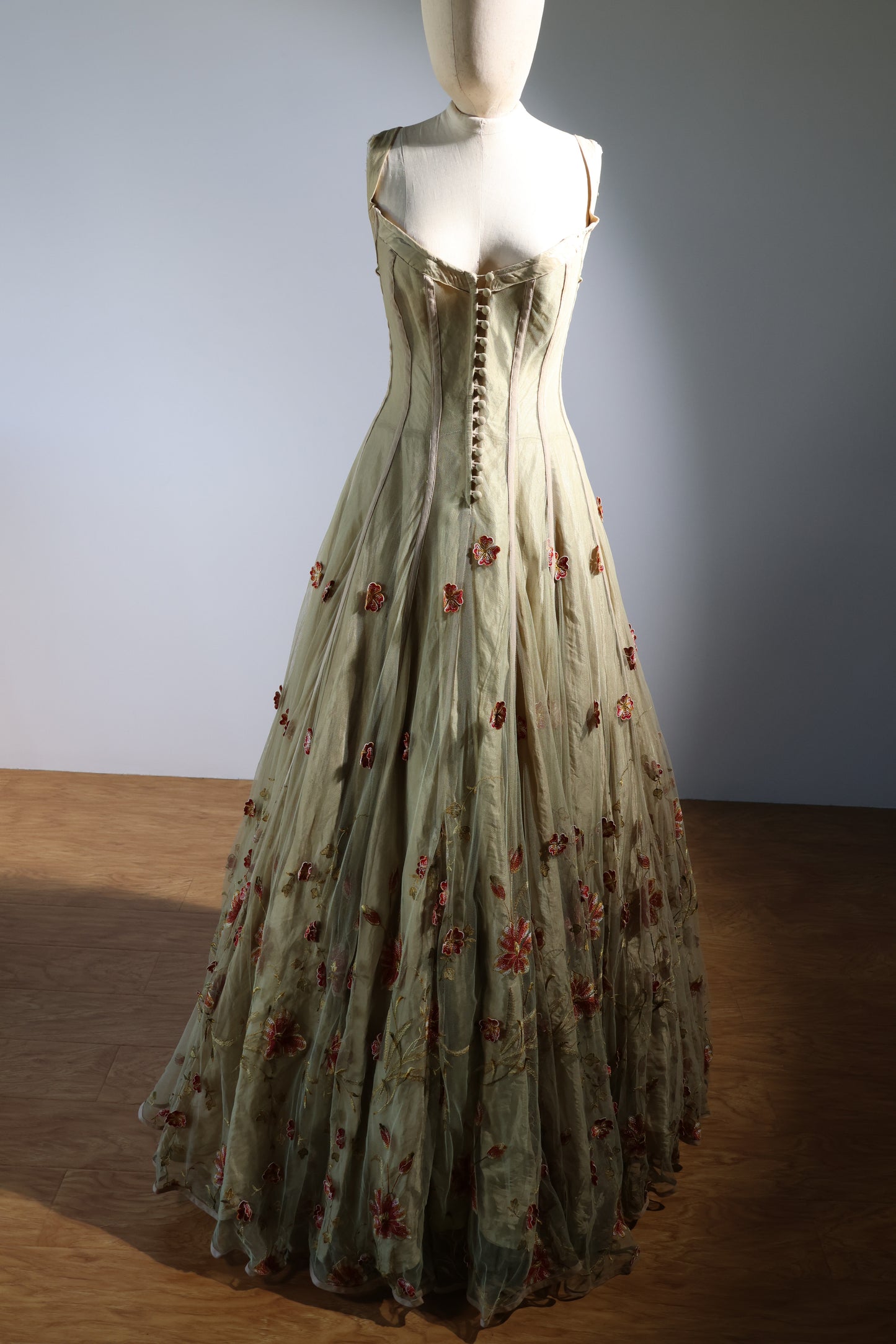 Kaat Tilley Horus Dress Embroidered - Olive