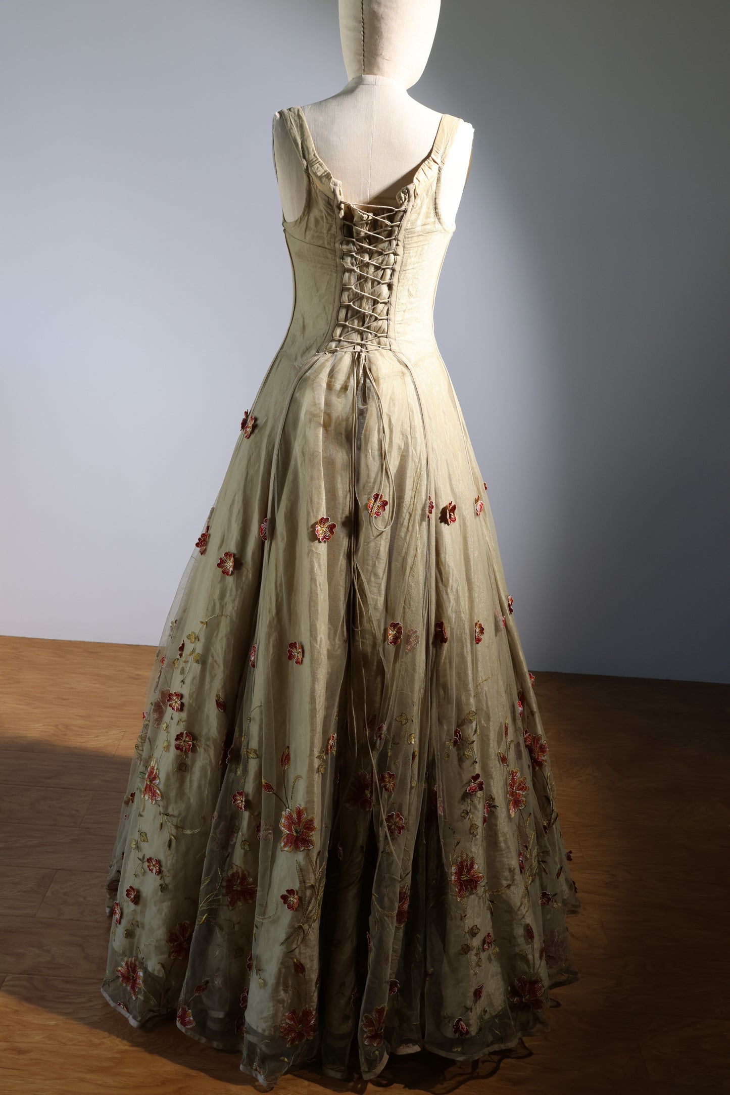 Kaat Tilley Horus Dress Embroidered - Olive