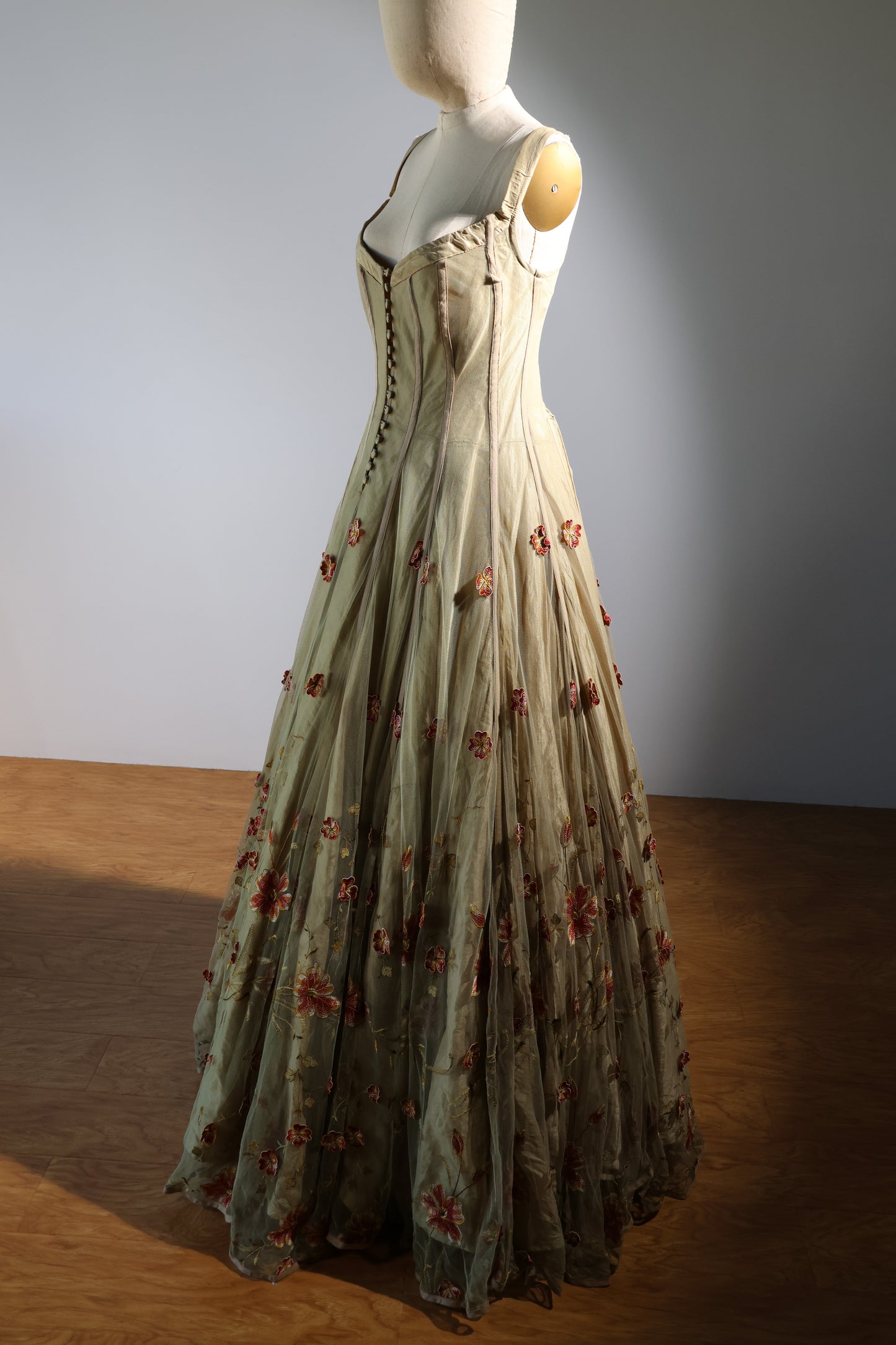 Kaat Tilley Horus Dress Embroidered - Olive