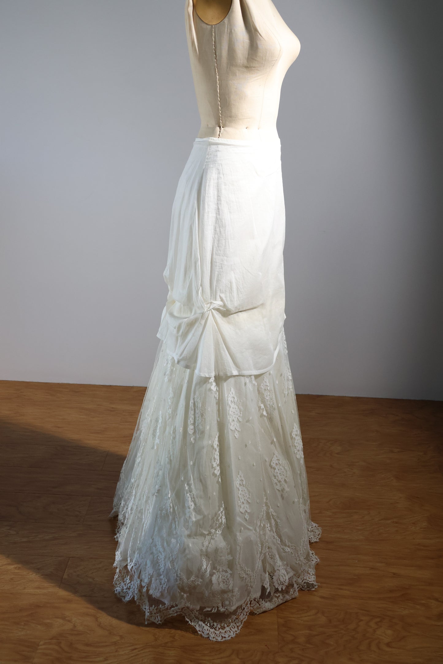 Kaat Tilley Kalintel Long Skirt Cotton / Lace - White