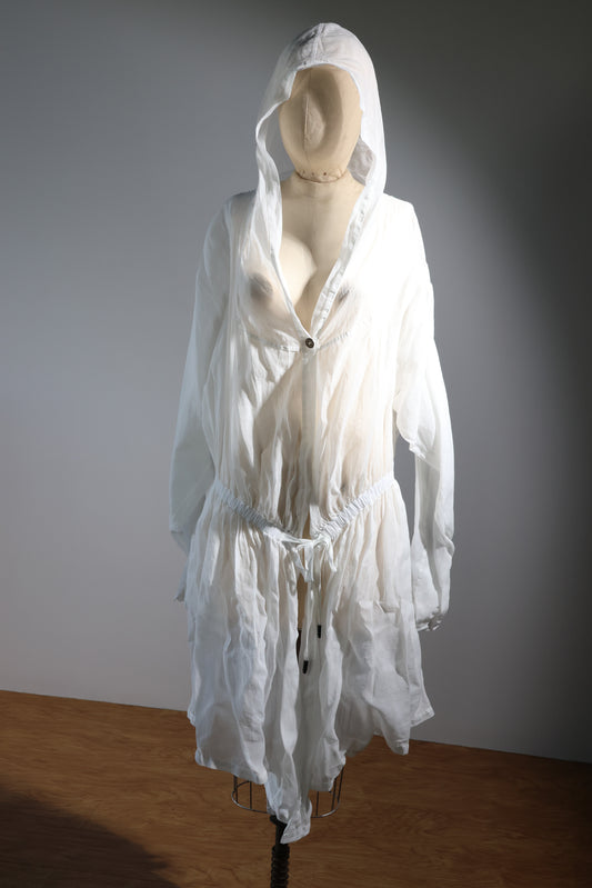 Marc Le Bihan Hooded Jacket Cotton - White