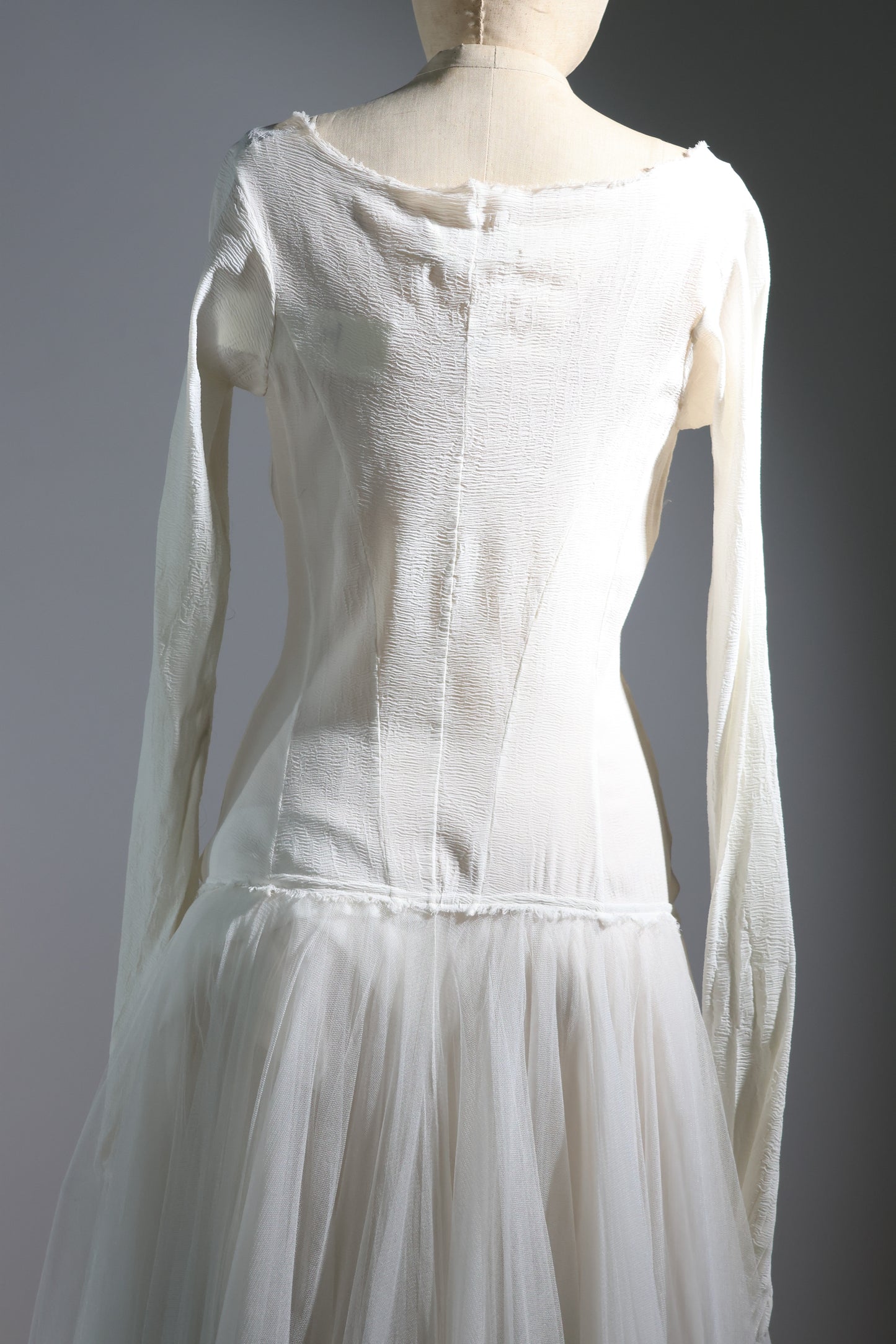 Marc Le Bihan Long Dress Stretch / Tulle - Ivory