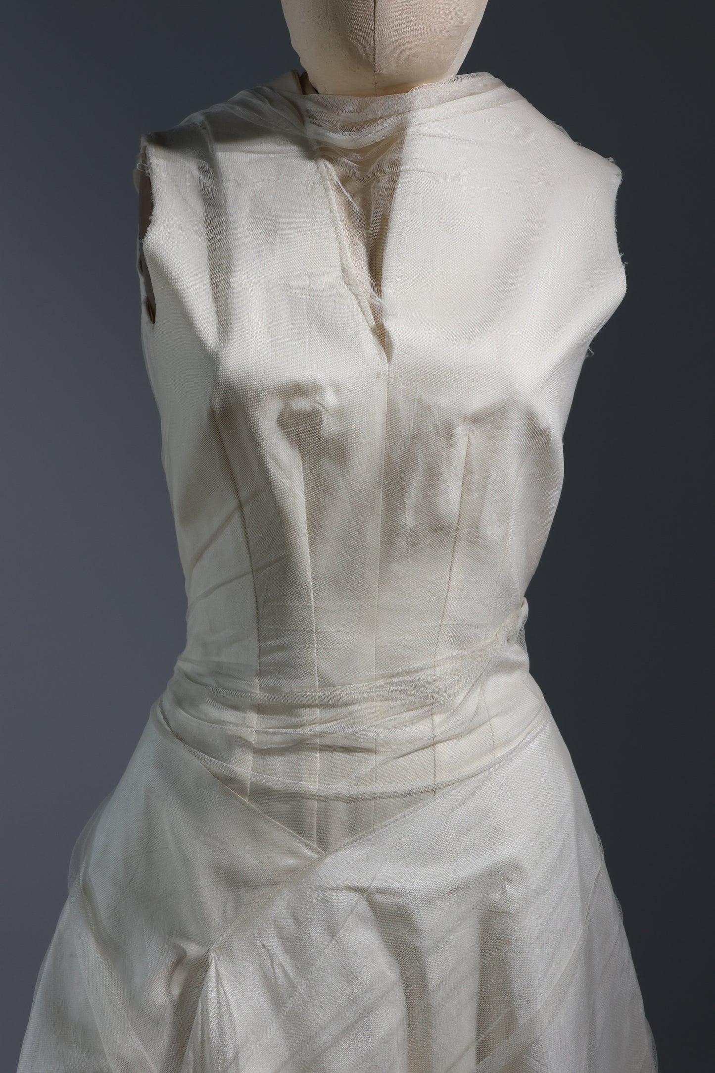 Marc Le Bihan Woven Silk Dress - Ecru