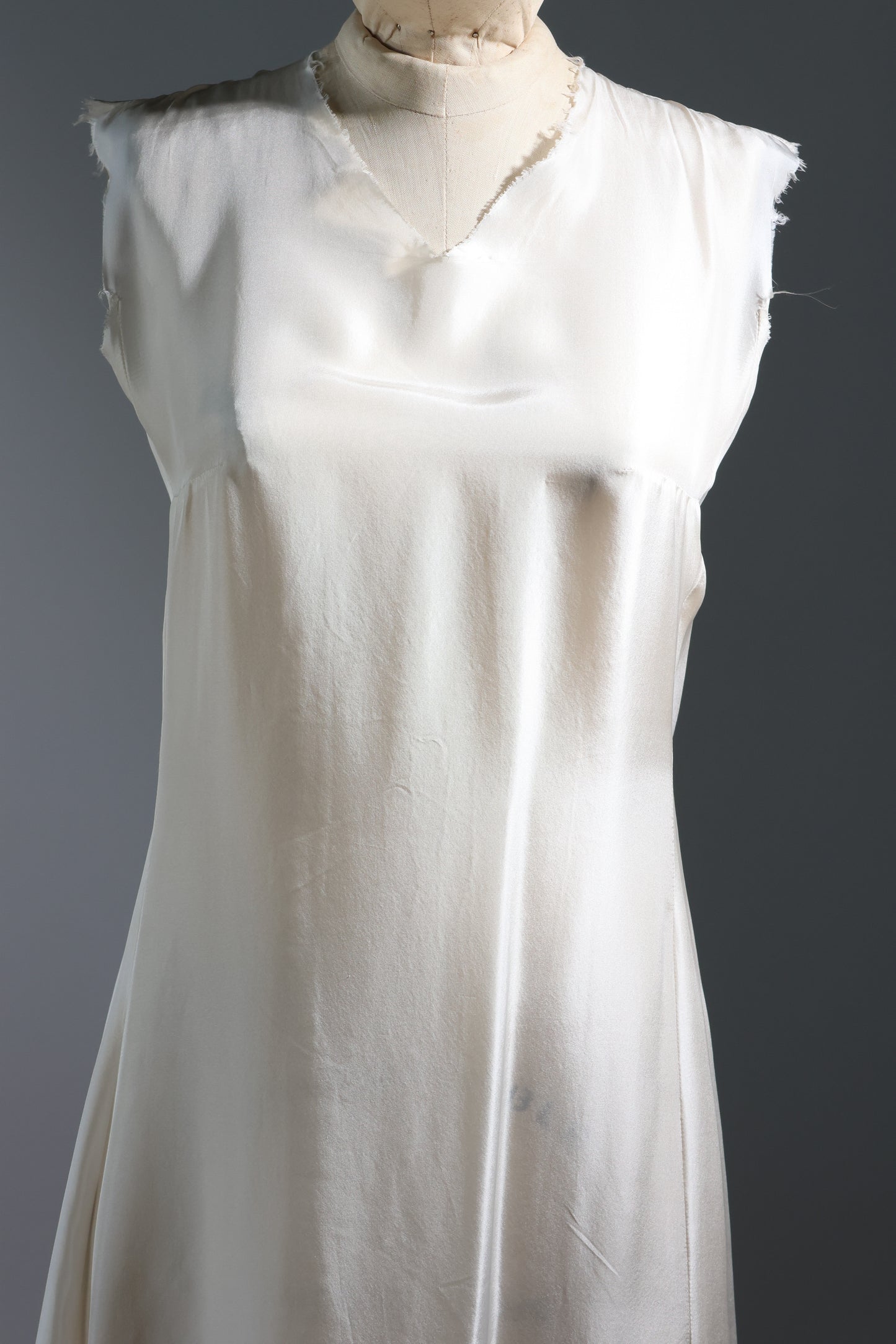 Marc Le Bihan Silk Dress - White / Black