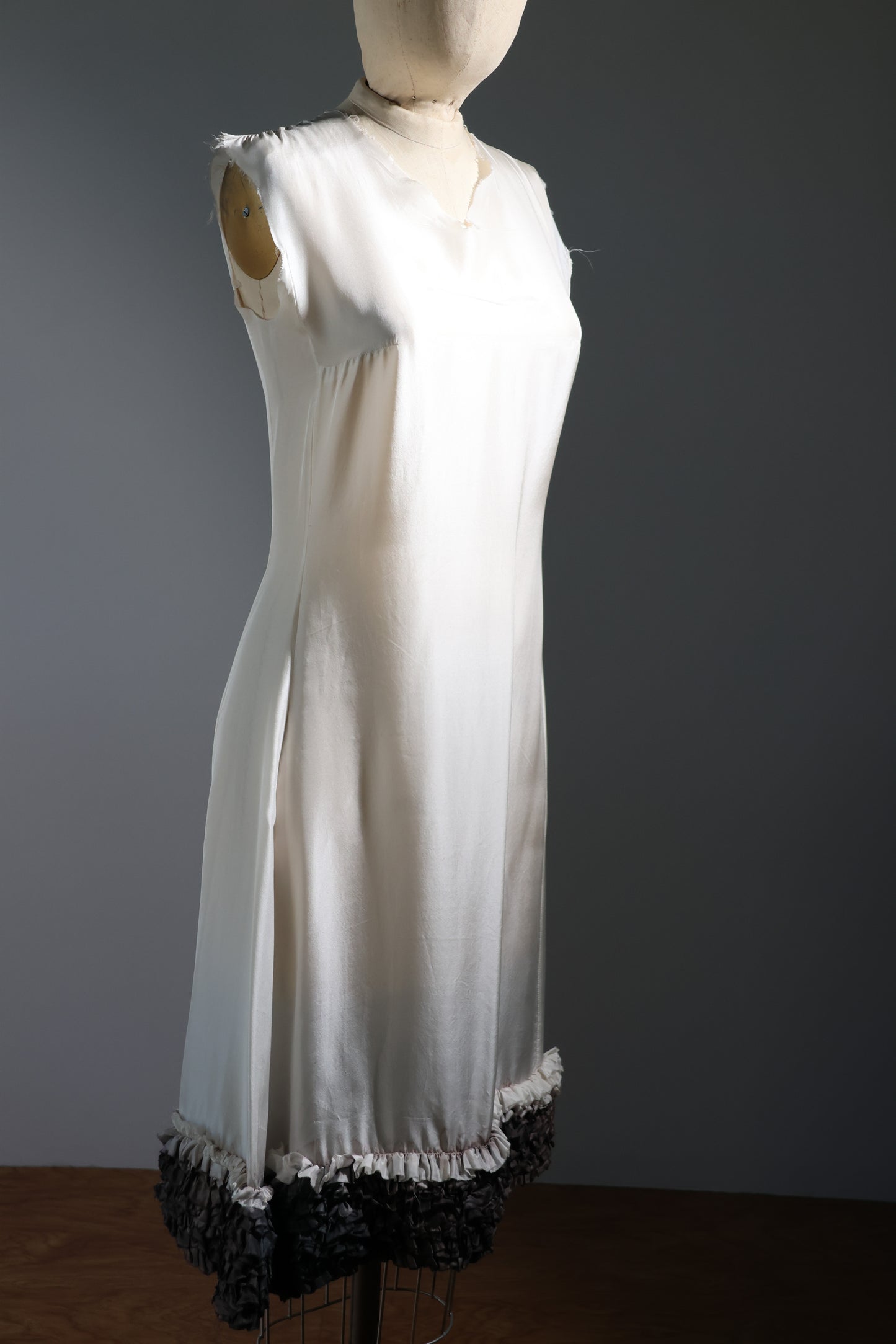 Marc Le Bihan Silk Dress - White / Black