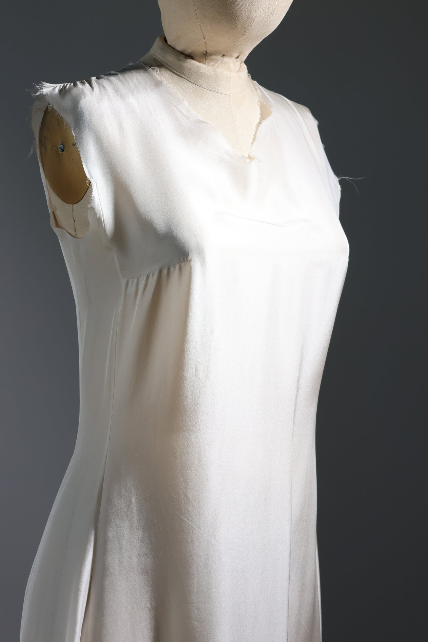 Marc Le Bihan Silk Dress - White / Black