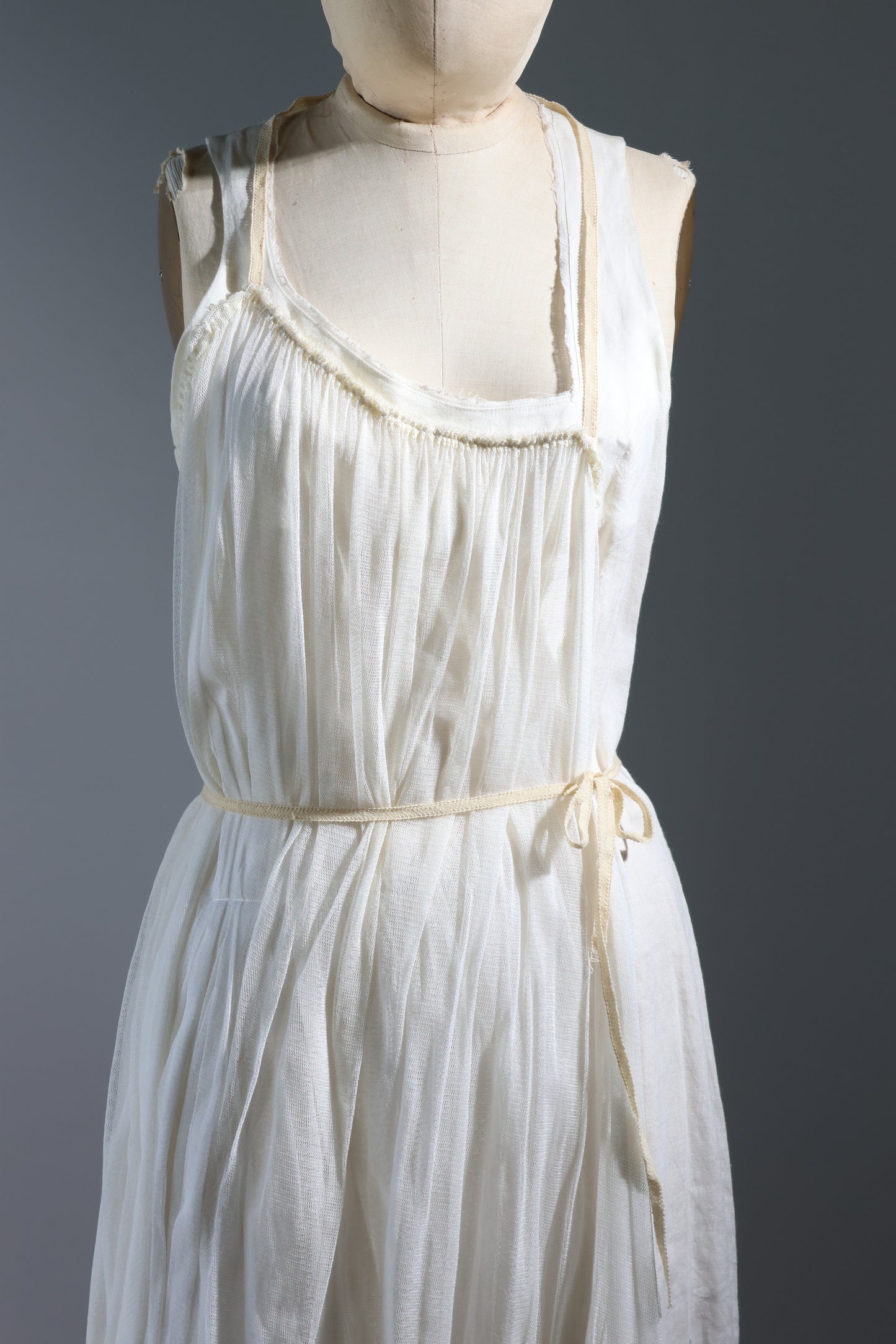 Marc Le Bihan 150 Dress 100% Silk - Ecru