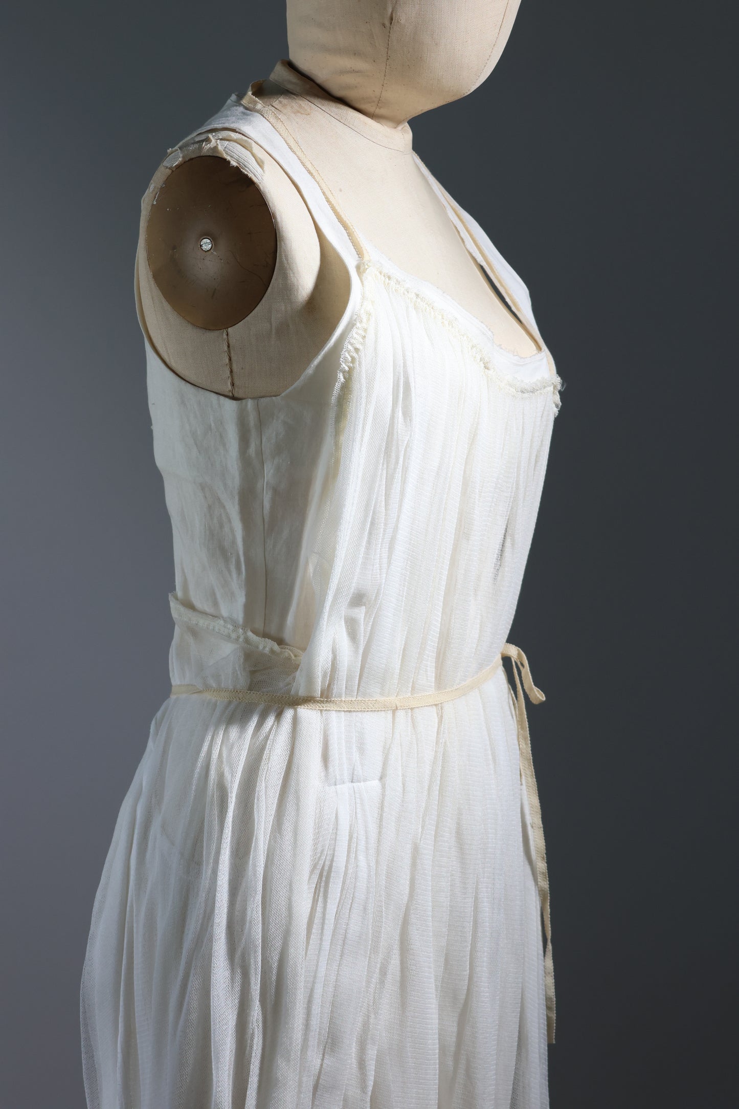Marc Le Bihan 150 Dress 100% Silk - Ecru