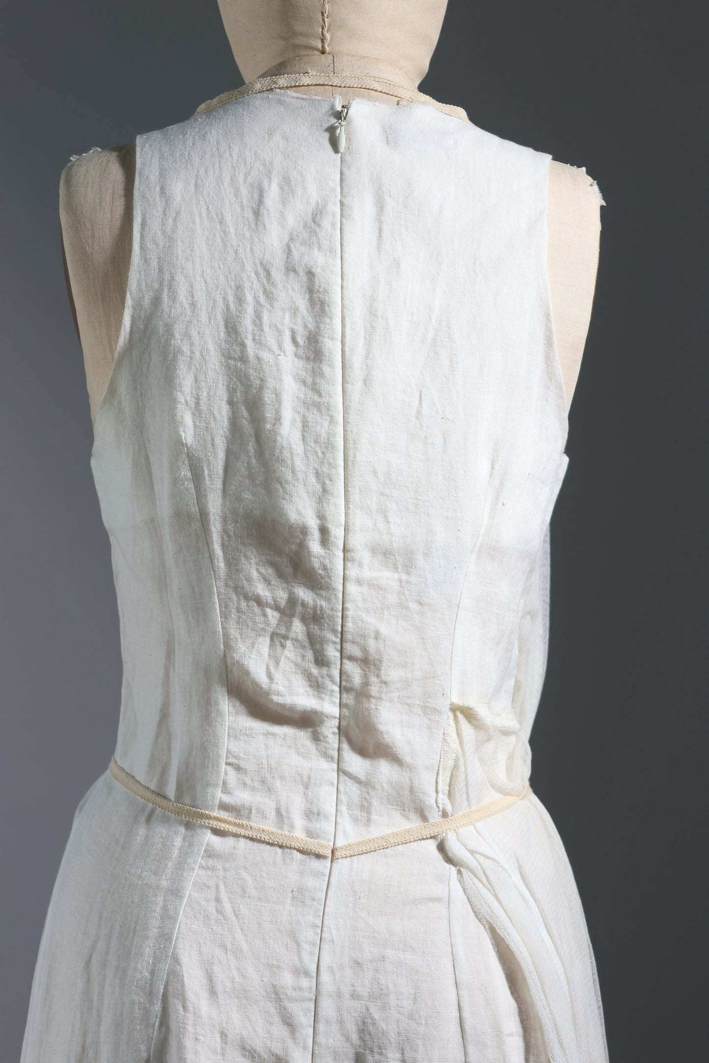 Marc Le Bihan 150 Dress 100% Silk - Ecru