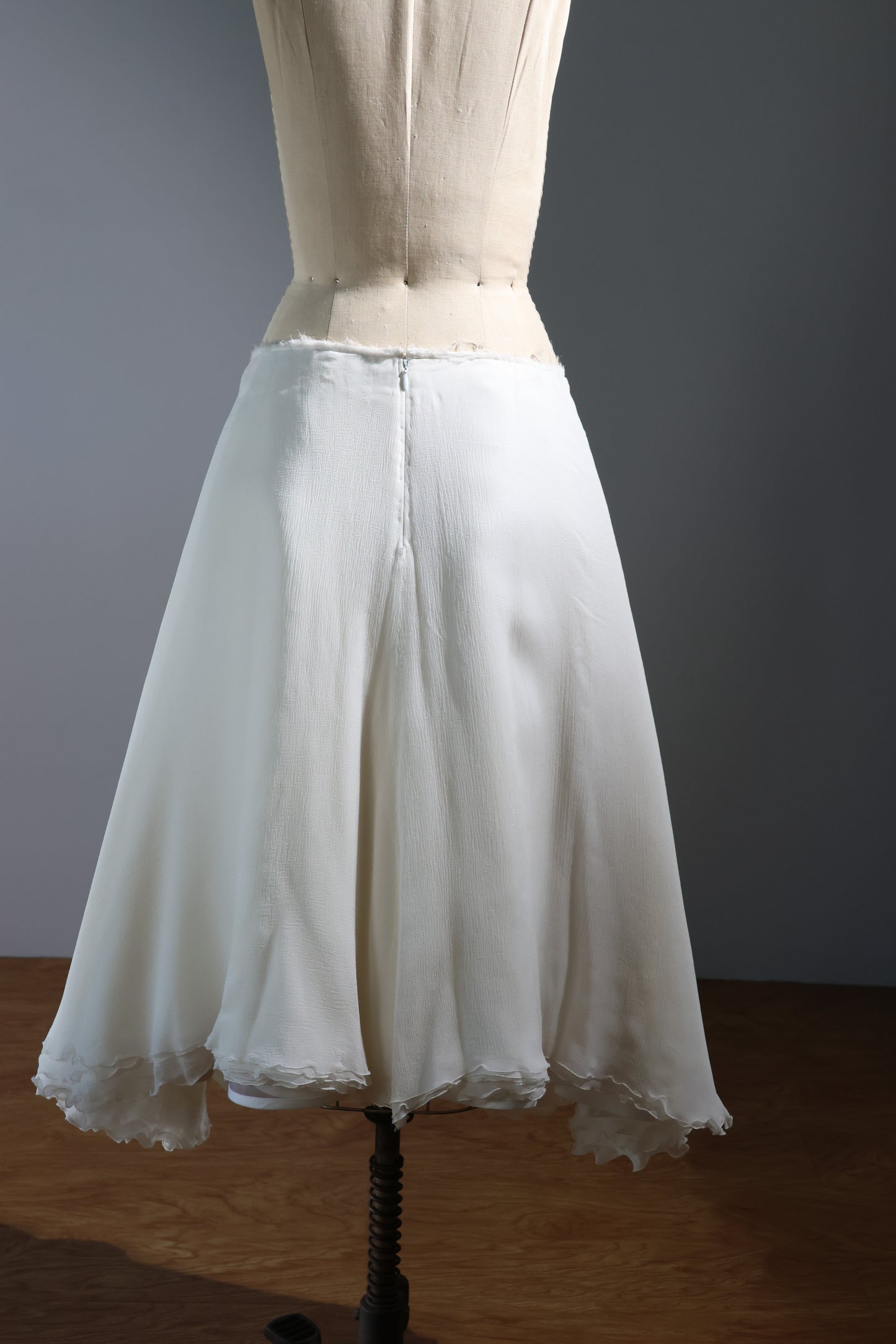 Marc Le Bihan Jupe Uni Mousseline - White
