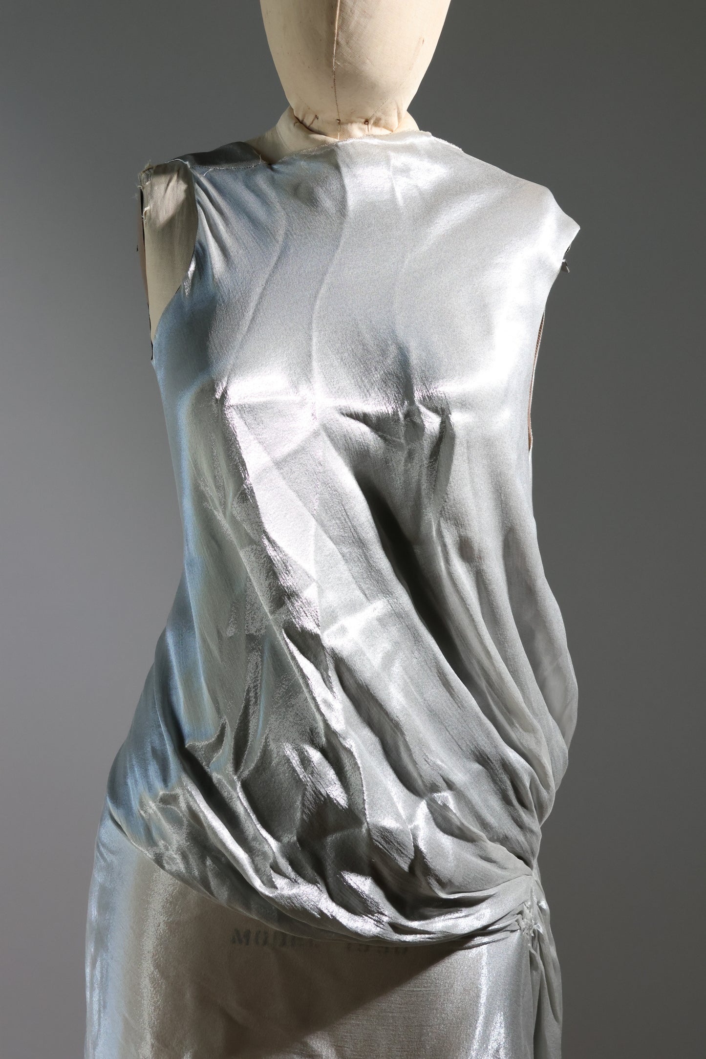 Marc Le Bihan 100% Silk Dress - Silver
