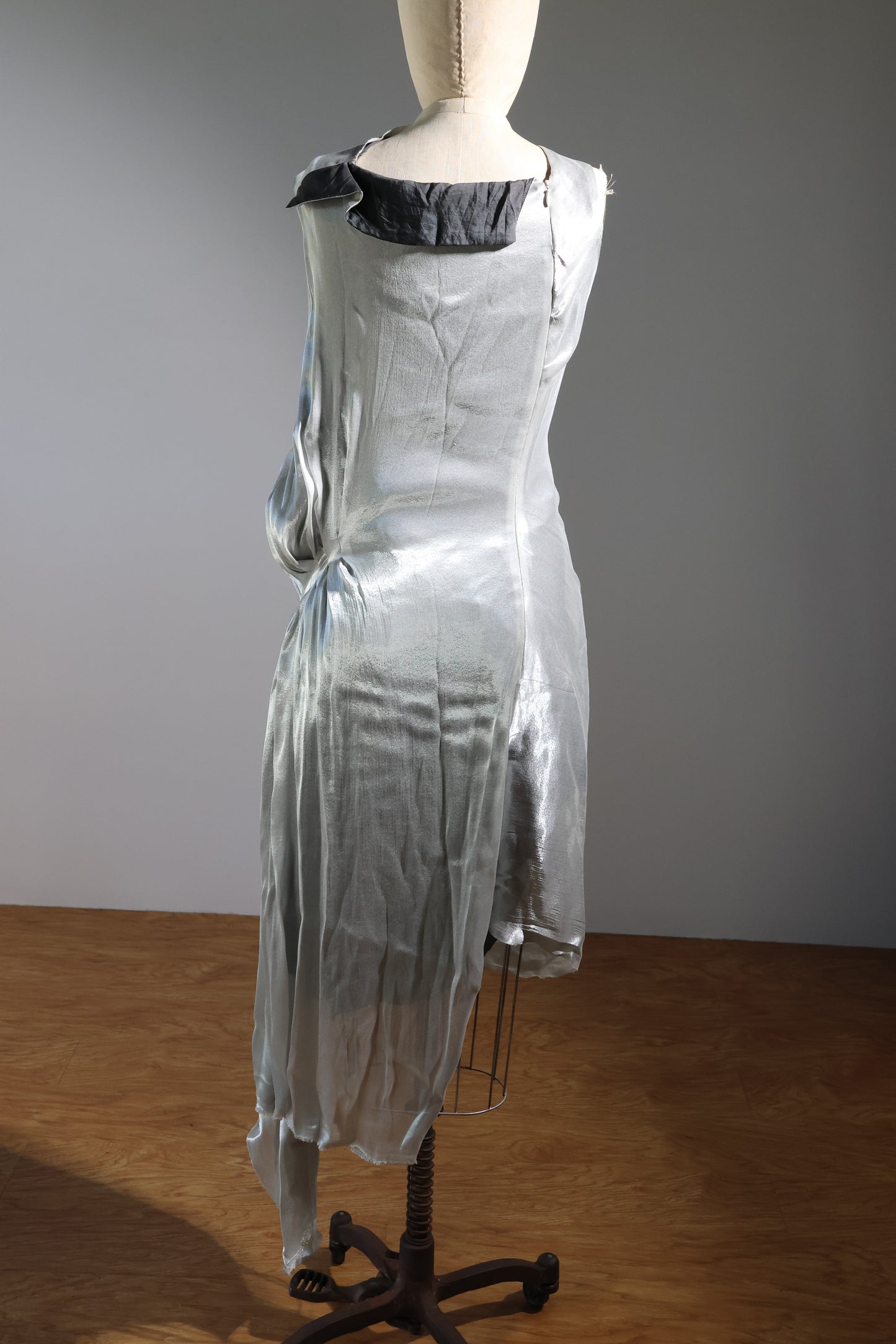 Marc Le Bihan 100% Silk Dress - Silver