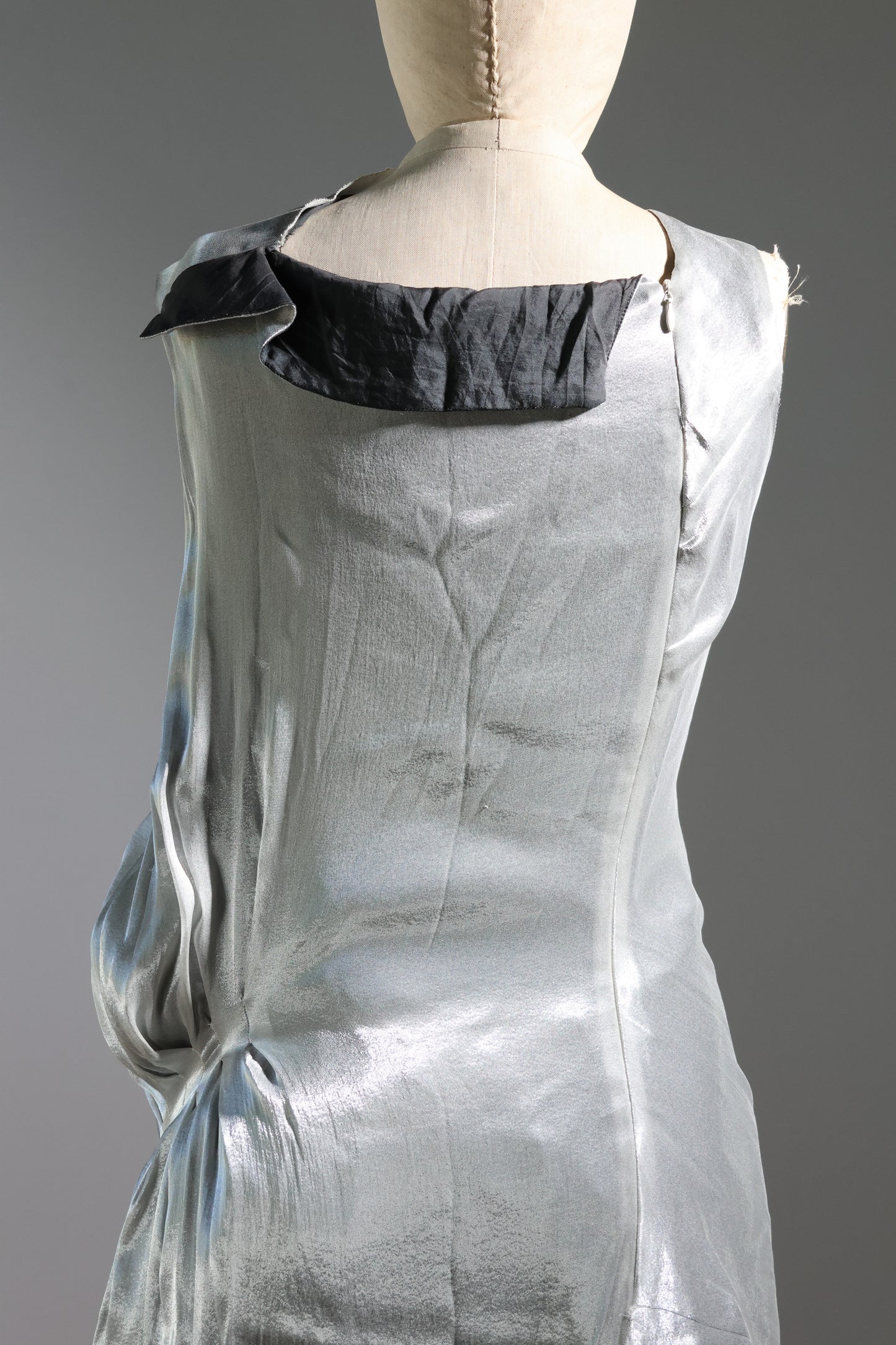 Marc Le Bihan 100% Silk Dress - Silver