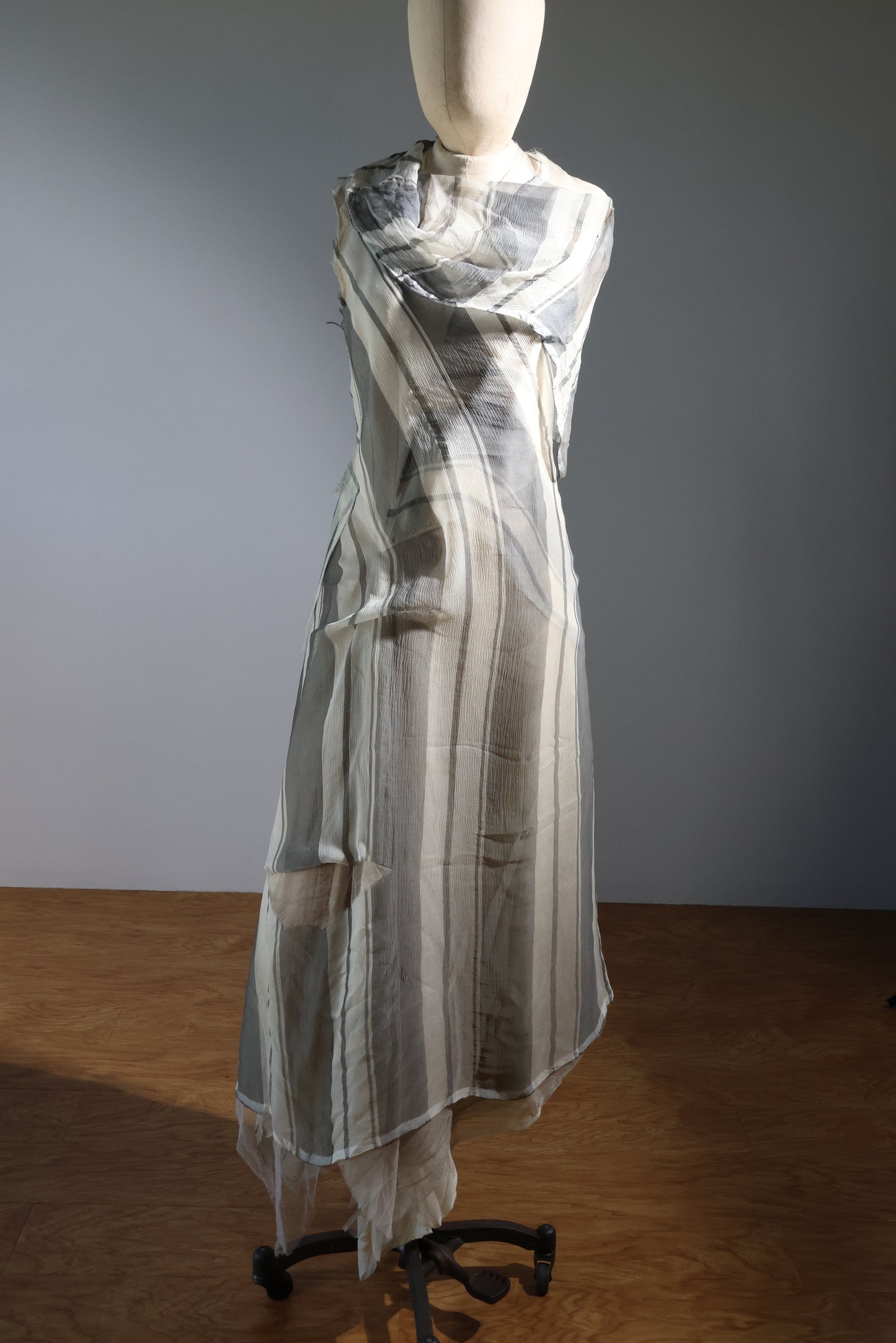 Marc Le Bihan Robe Roulee 100% Silk - Stripes