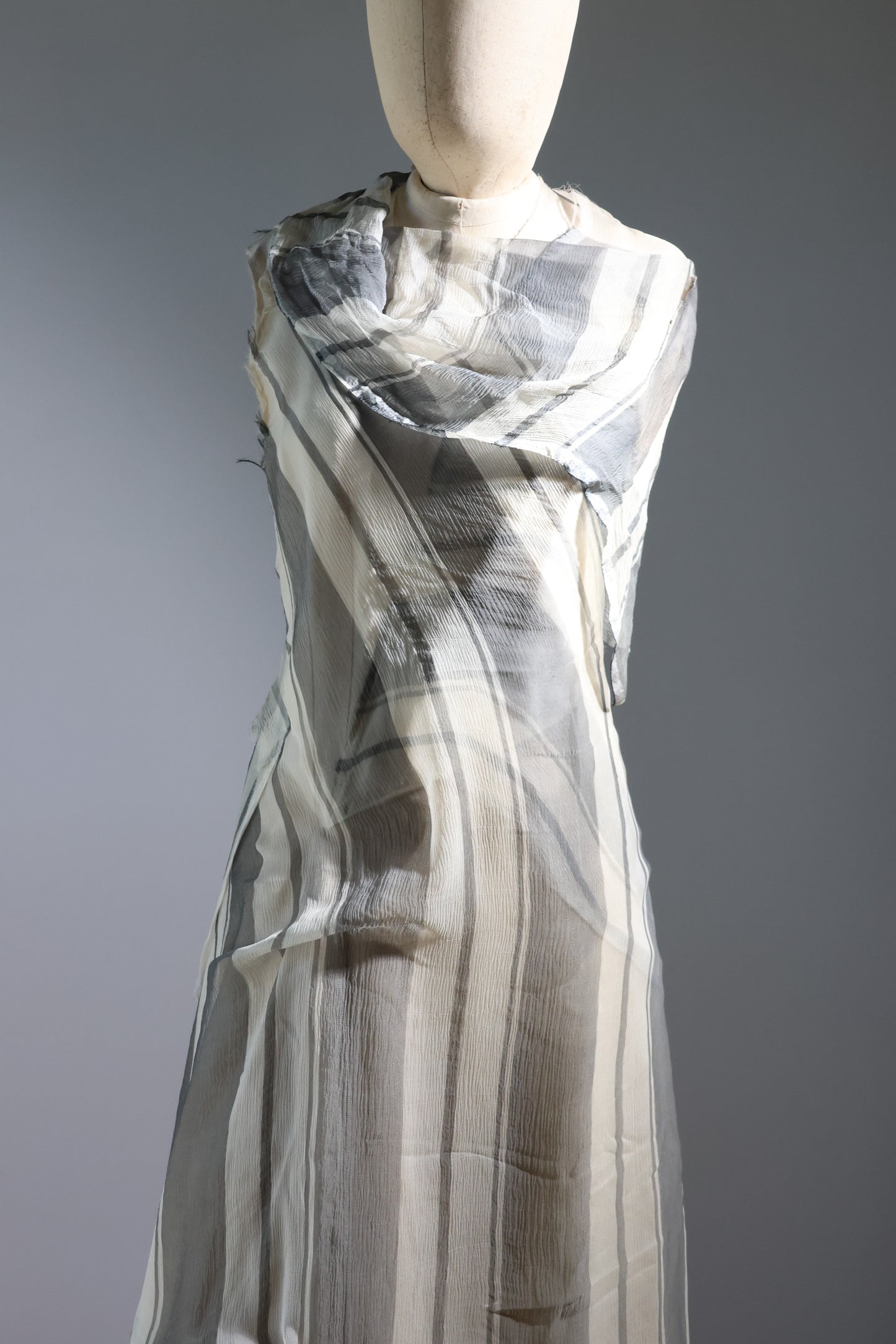 Marc Le Bihan Robe Roulee 100% Silk - Stripes