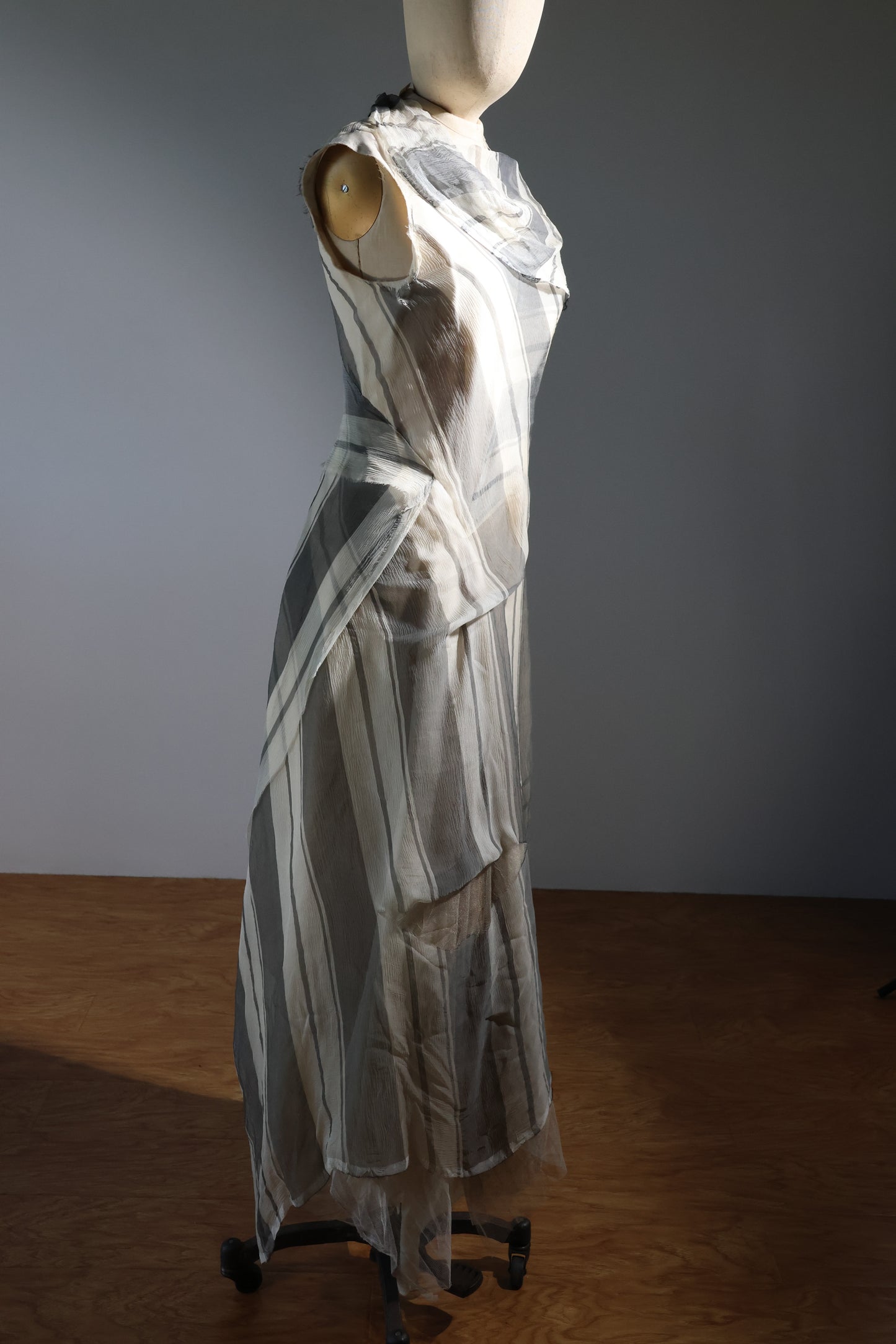 Marc Le Bihan Robe Roulee 100% Silk - Stripes