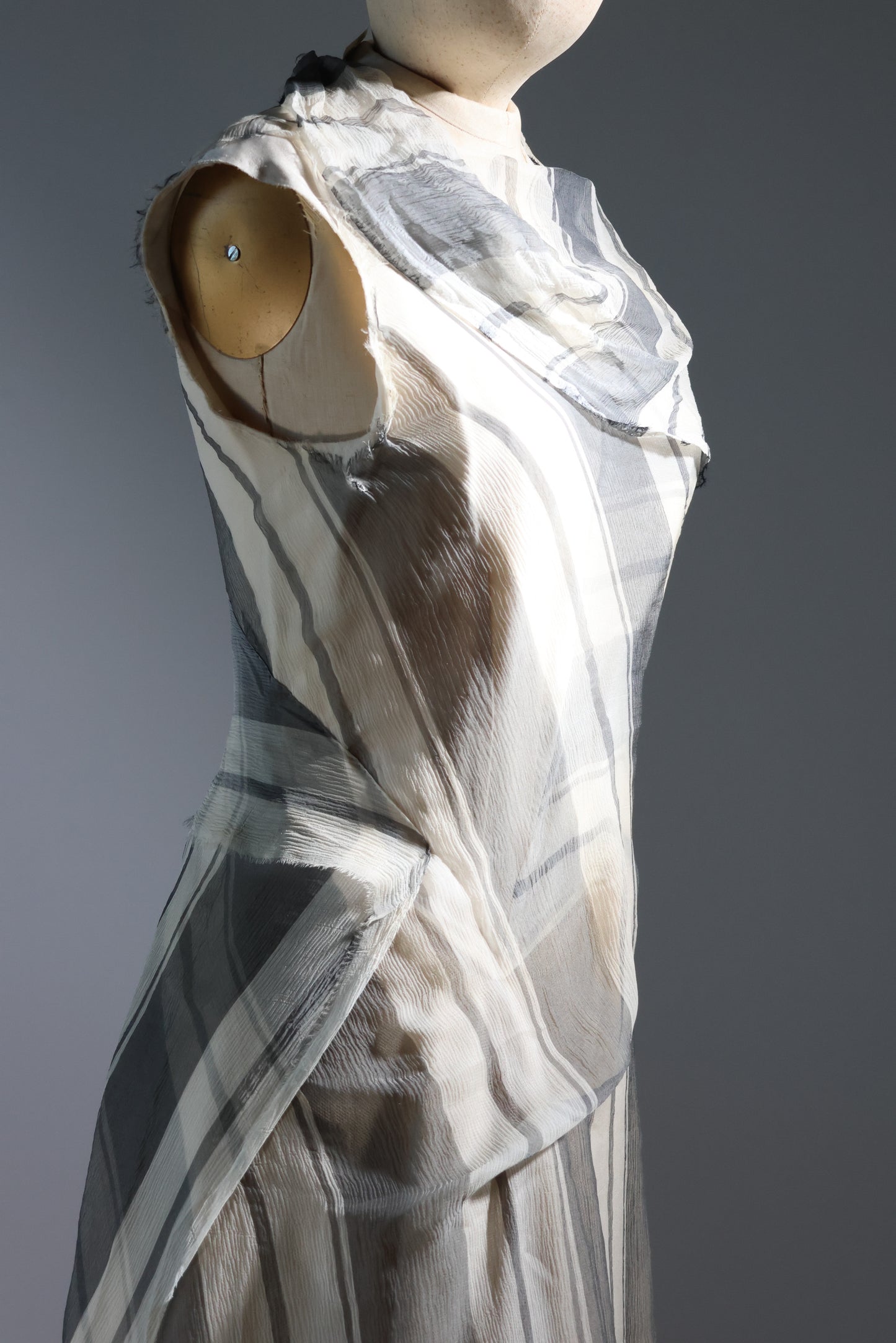 Marc Le Bihan Robe Roulee 100% Silk - Stripes