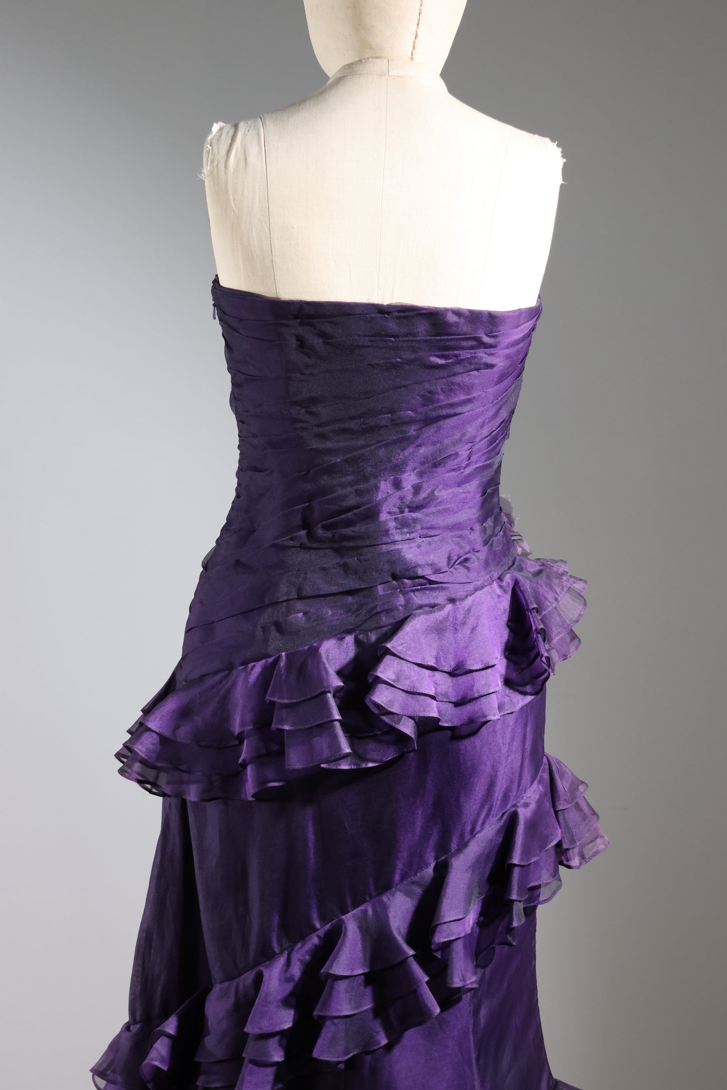 Eavis & Brown Assymetrical Dress - Black Currant