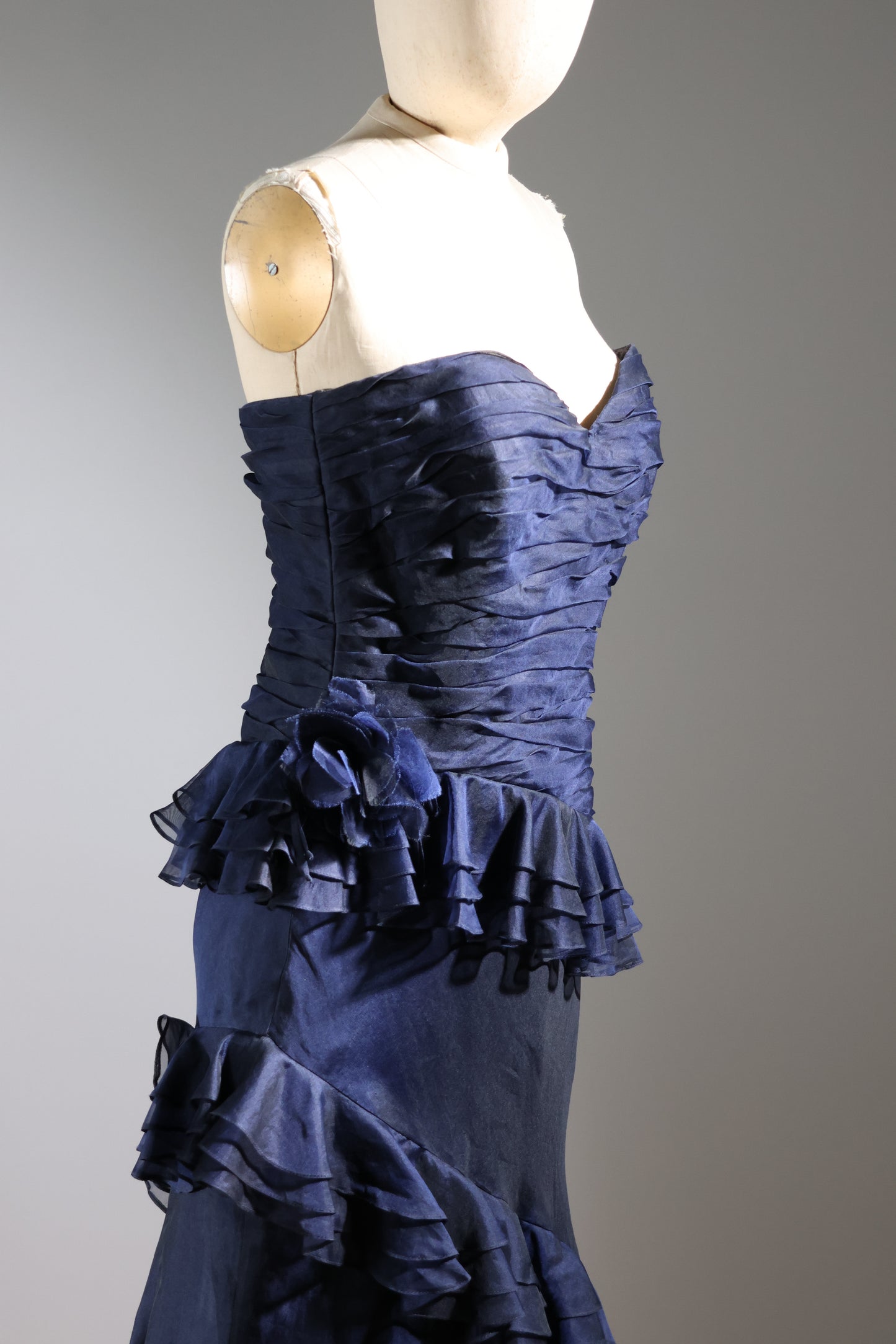 Eavis & Brown Assymetrical Dress - Navy