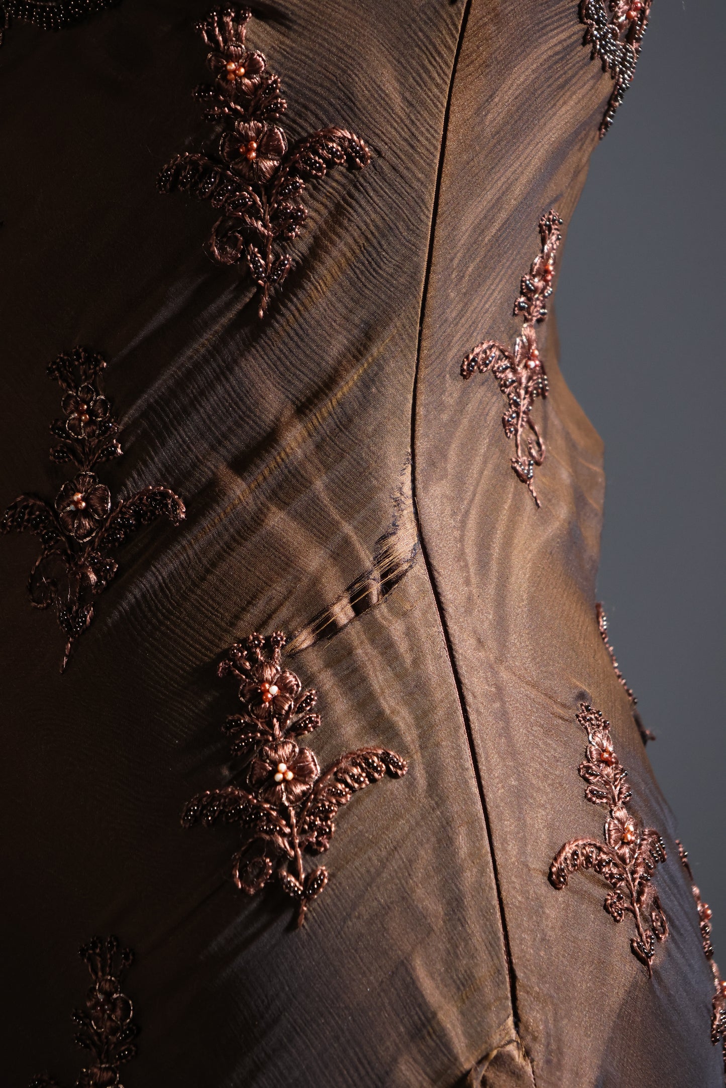Eavis & Brown Scallop Dress - Bronze