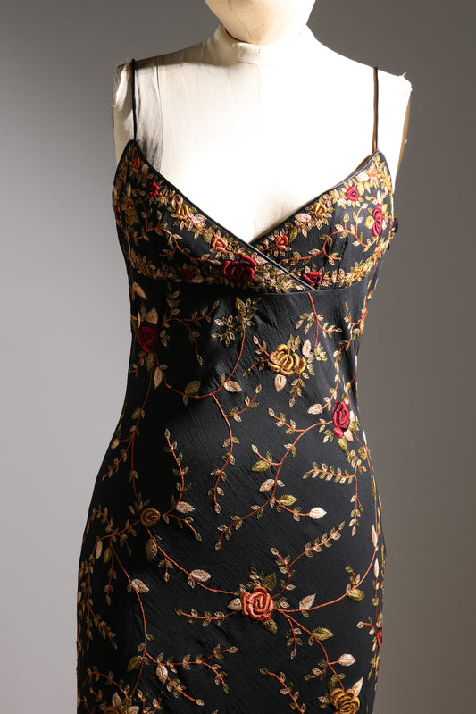 Eavis & Brown Floral Dress - Black / Multi
