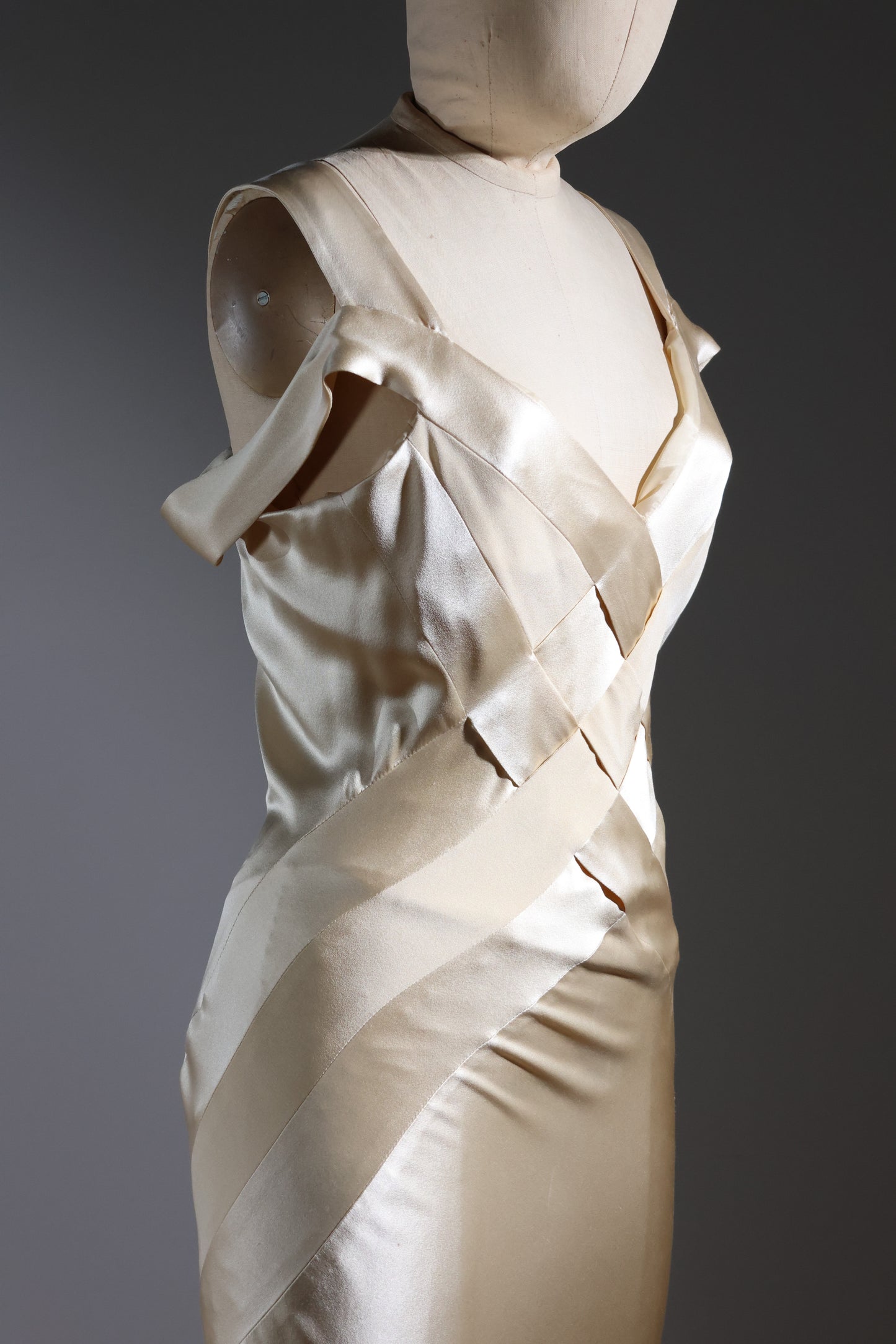 Eavis & Brown Criss-Cross Gown - Champagne