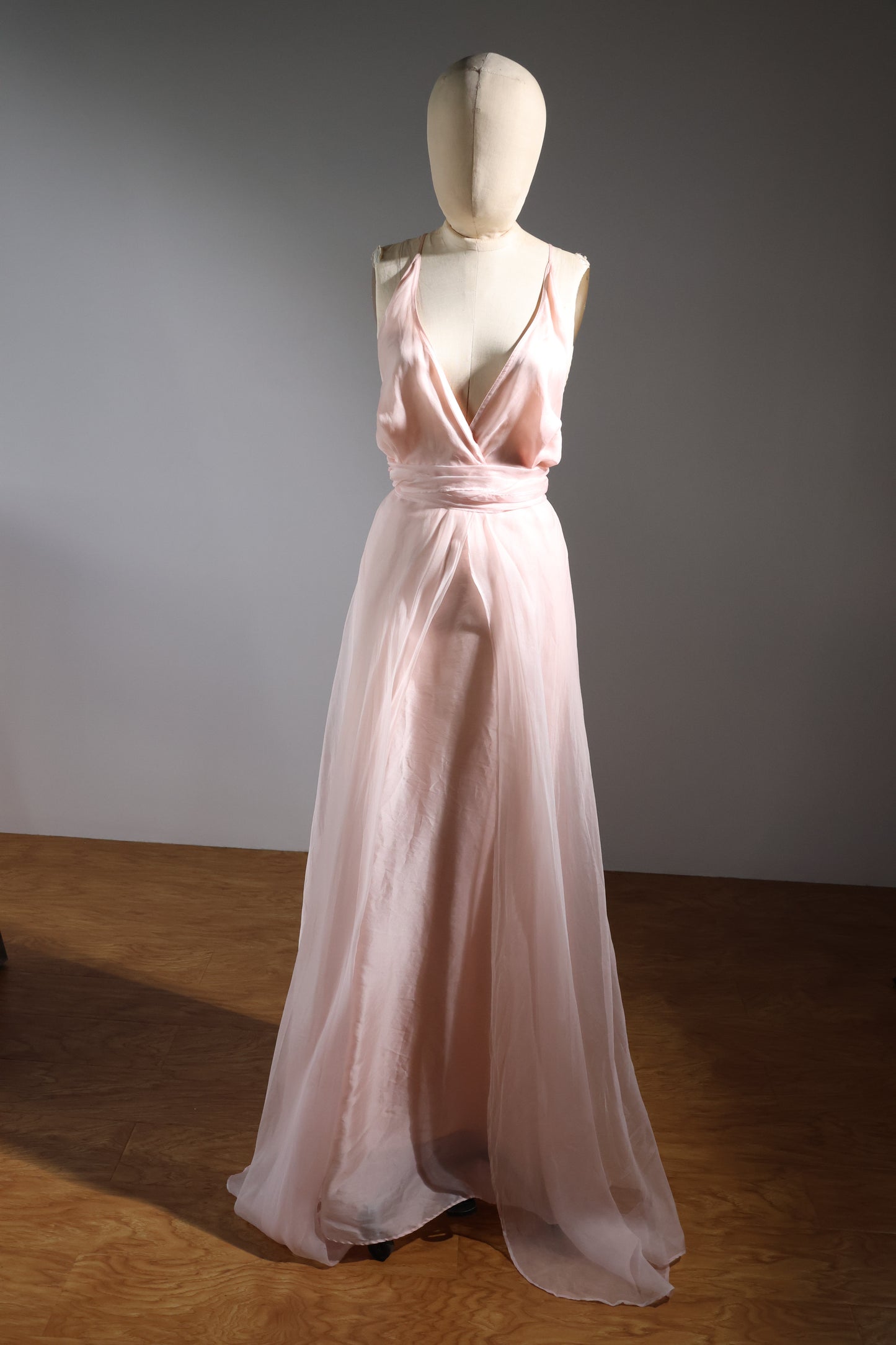 Les Habitudes Lined Parson Dress - Pale Pink