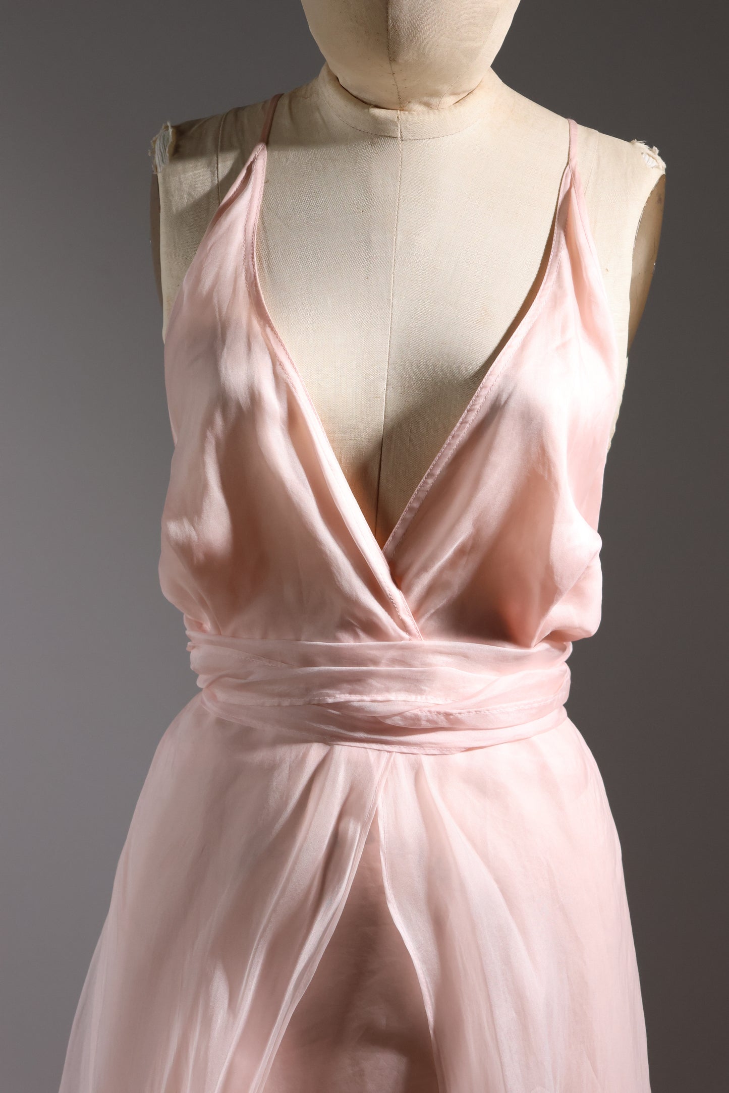 Les Habitudes Lined Parson Dress - Pale Pink