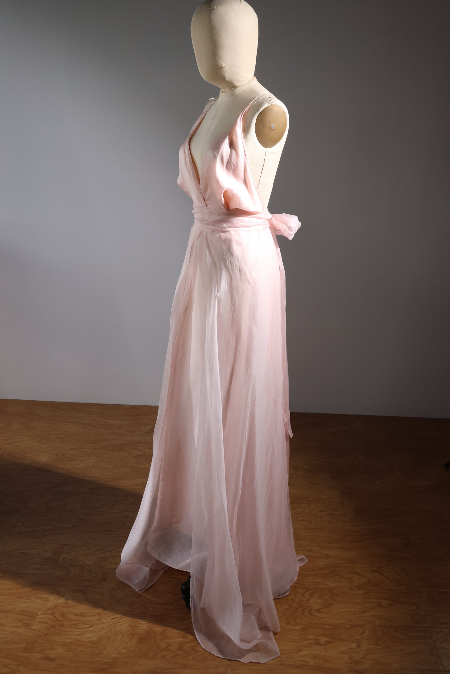 Les Habitudes Lined Parson Dress - Pale Pink